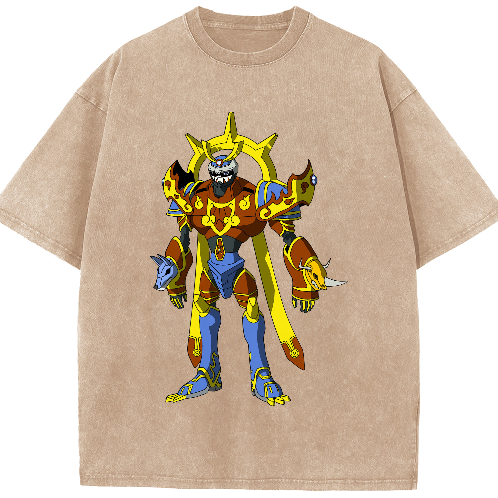 （画像用） Digimon デジタルモンスター/デジモン 綿100% ヴィンテージ風 半袖Tシャツ（フロントプリント）