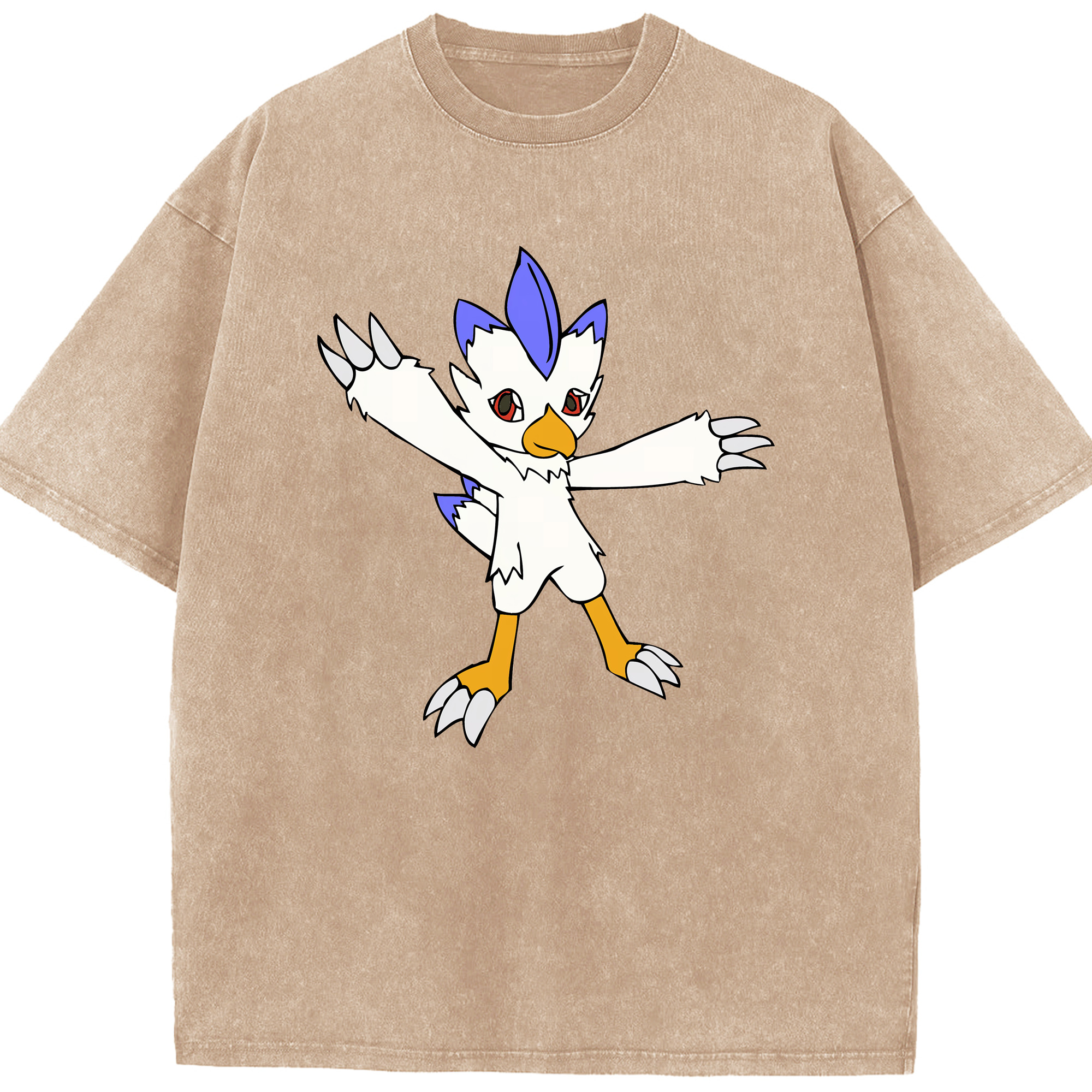 （画像用） Digimon デジタルモンスター/デジモン 綿100% ヴィンテージ風 半袖Tシャツ（フロントプリント）