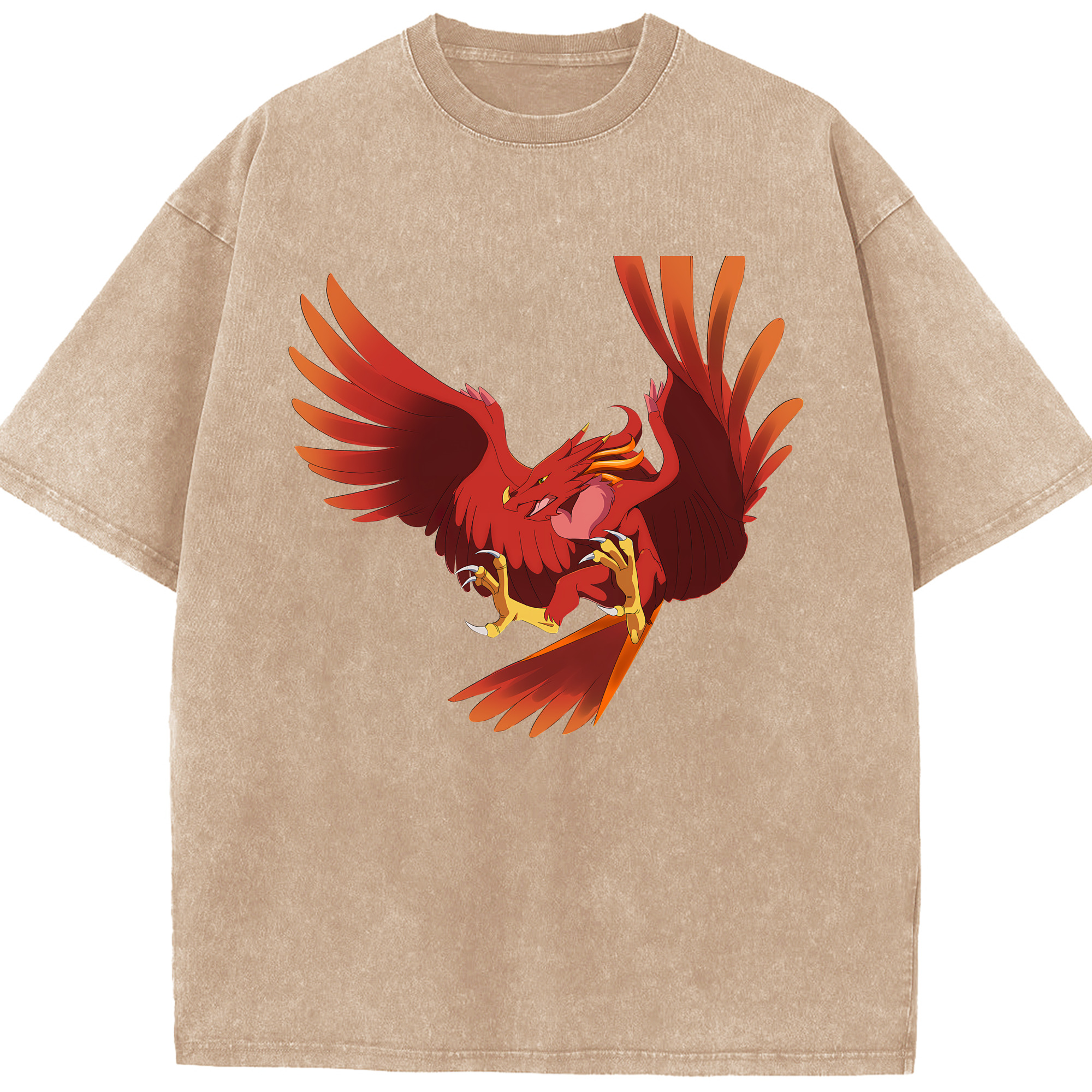 （画像用） Digimon デジタルモンスター/デジモン 綿100% ヴィンテージ風 半袖Tシャツ（フロントプリント）