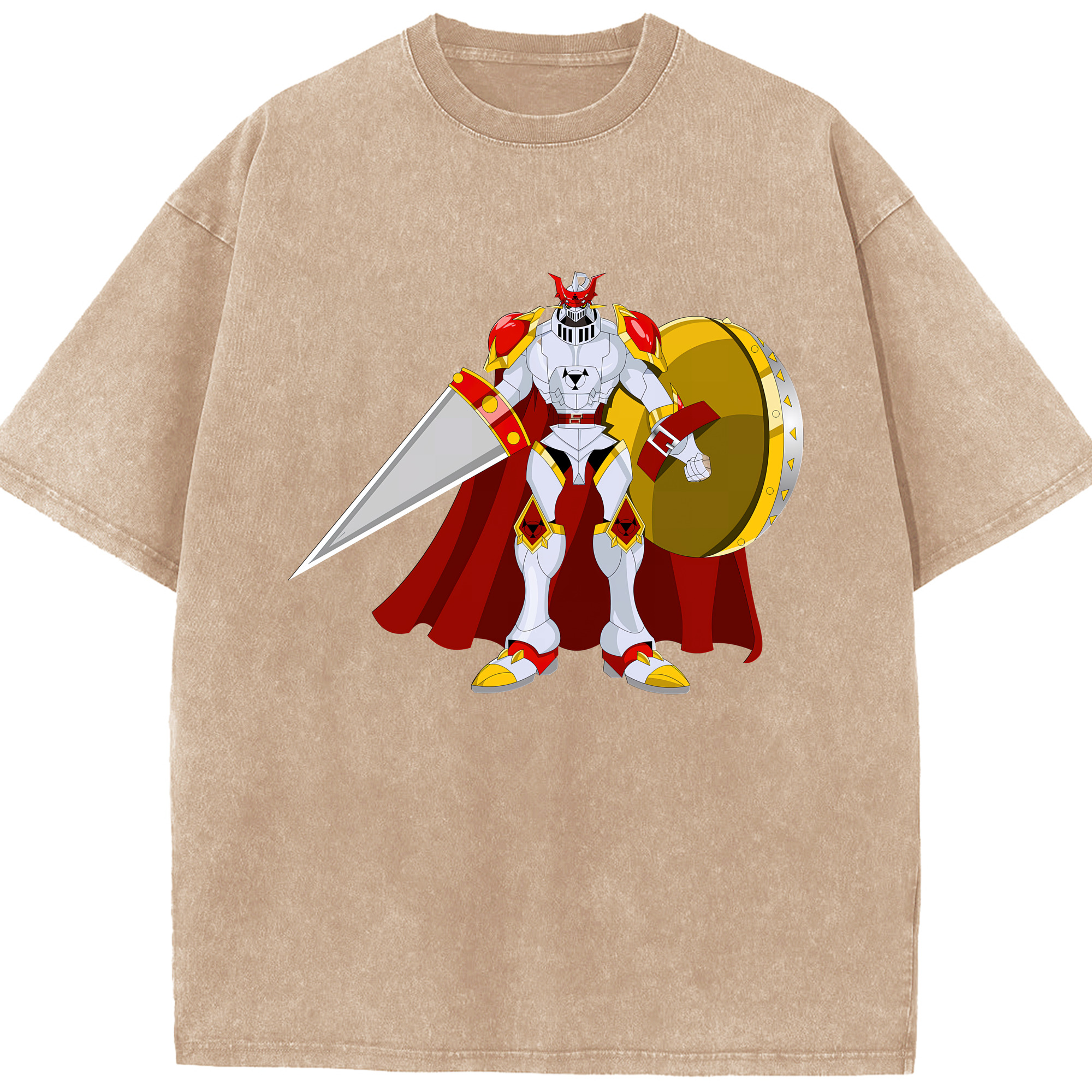 （画像用） Digimon デジタルモンスター/デジモン 綿100% ヴィンテージ風 半袖Tシャツ（フロントプリント）
