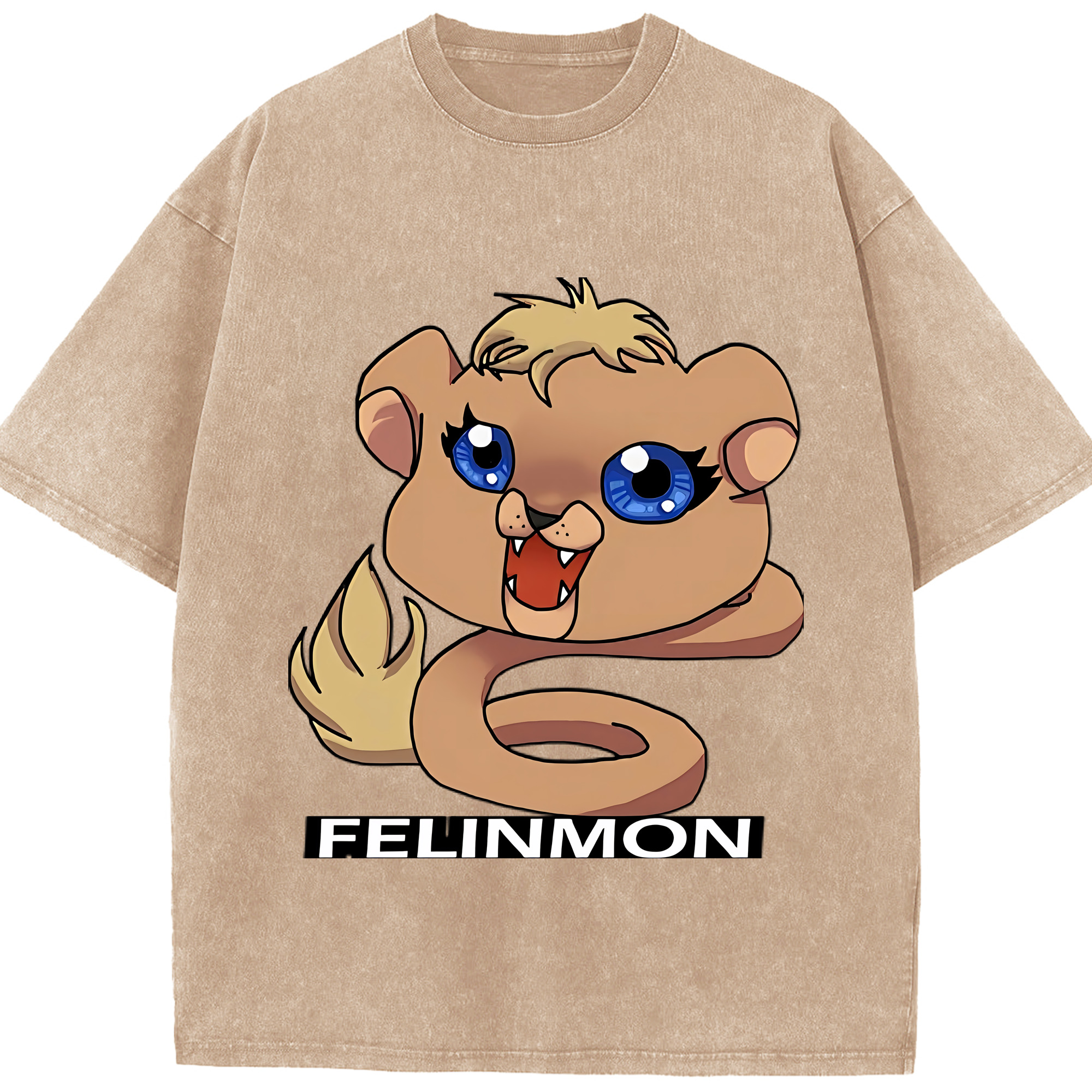（画像用） Digimon デジタルモンスター/デジモン 綿100% ヴィンテージ風 半袖Tシャツ（フロントプリント）