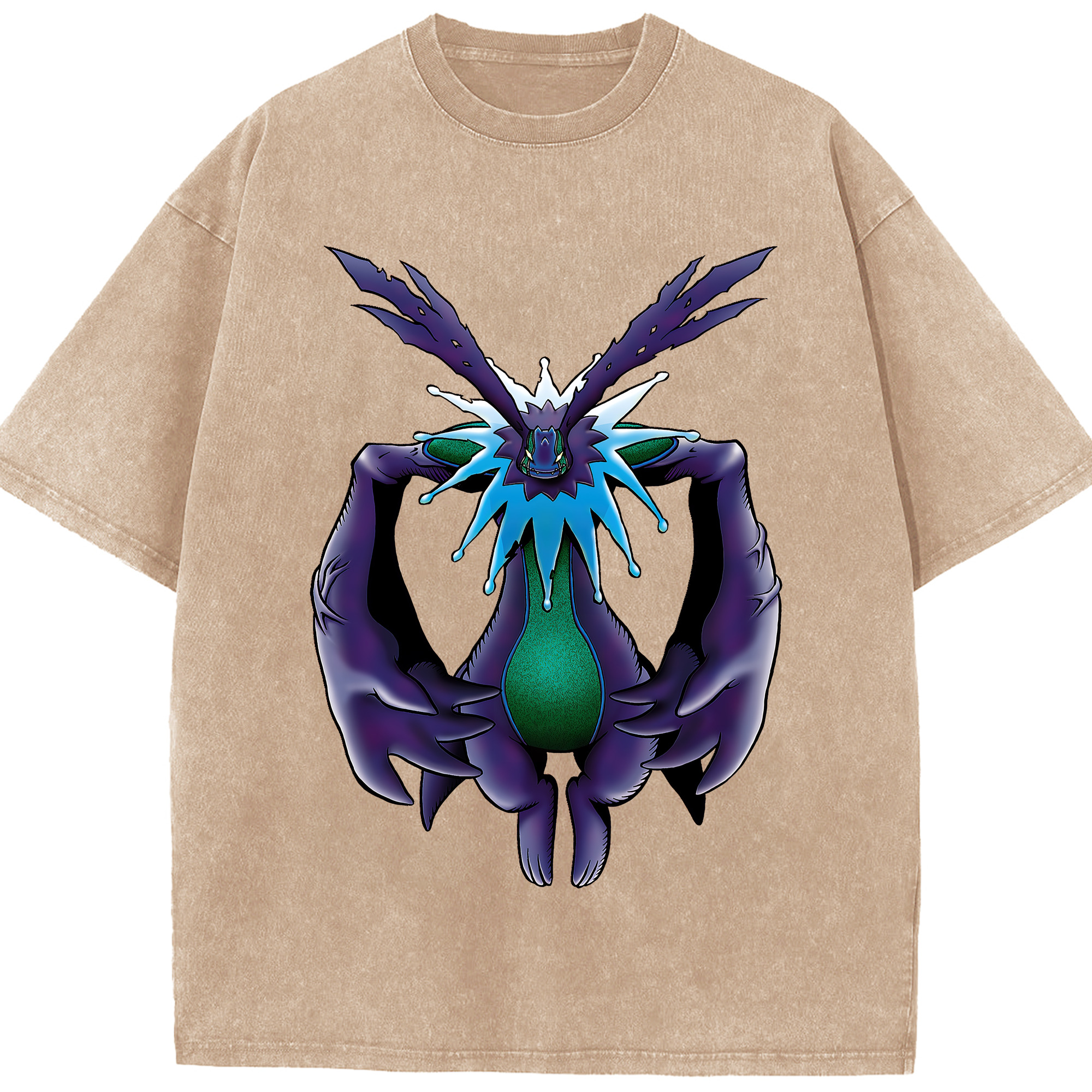 （画像用） Digimon デジタルモンスター/デジモン 綿100% ヴィンテージ風 半袖Tシャツ（フロントプリント）