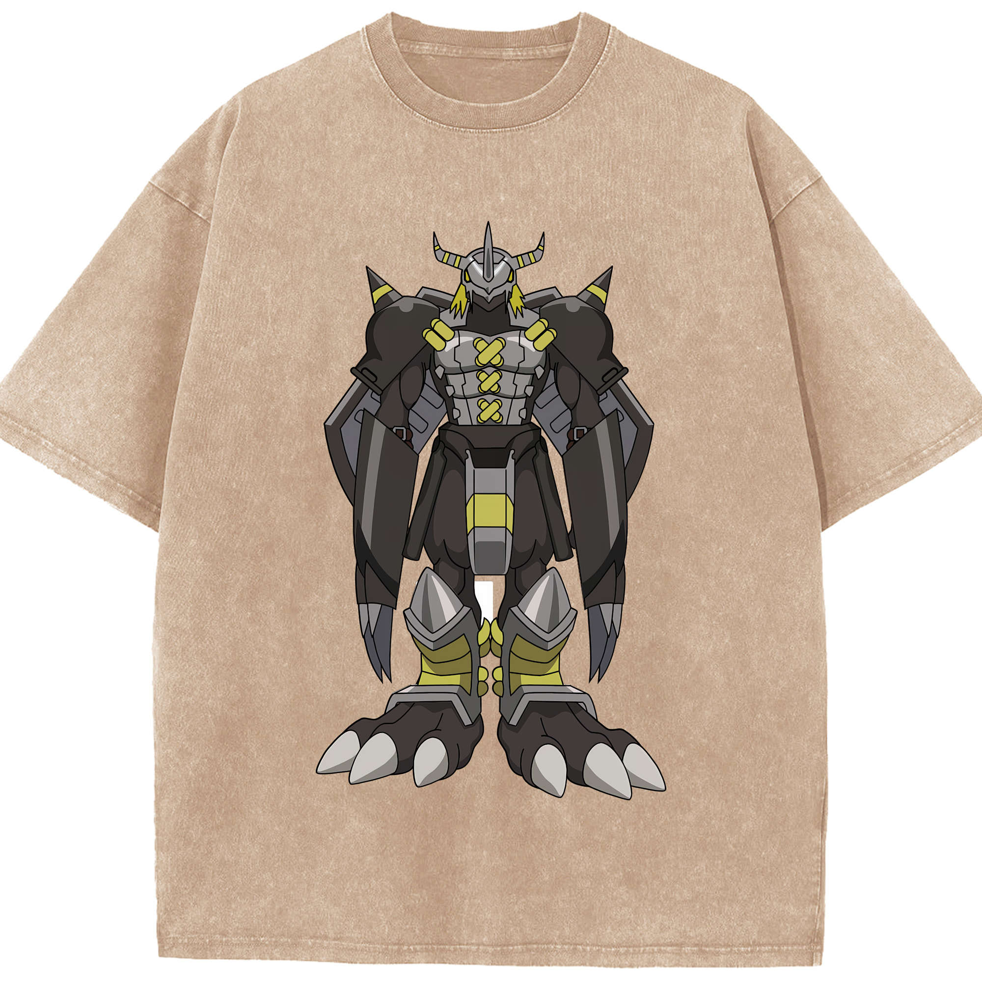 （画像用） Digimon デジタルモンスター/デジモン 綿100% ヴィンテージ風 半袖Tシャツ（フロントプリント）
