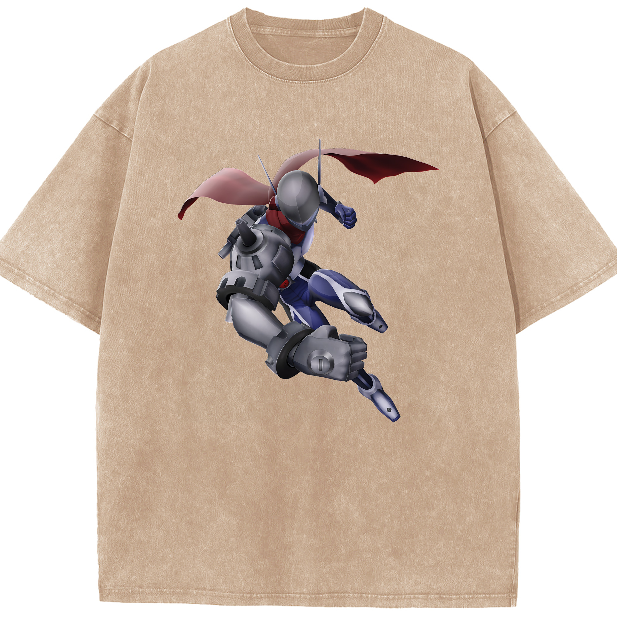 （画像用） Digimon デジタルモンスター/デジモン 綿100% ヴィンテージ風 半袖Tシャツ（フロントプリント）