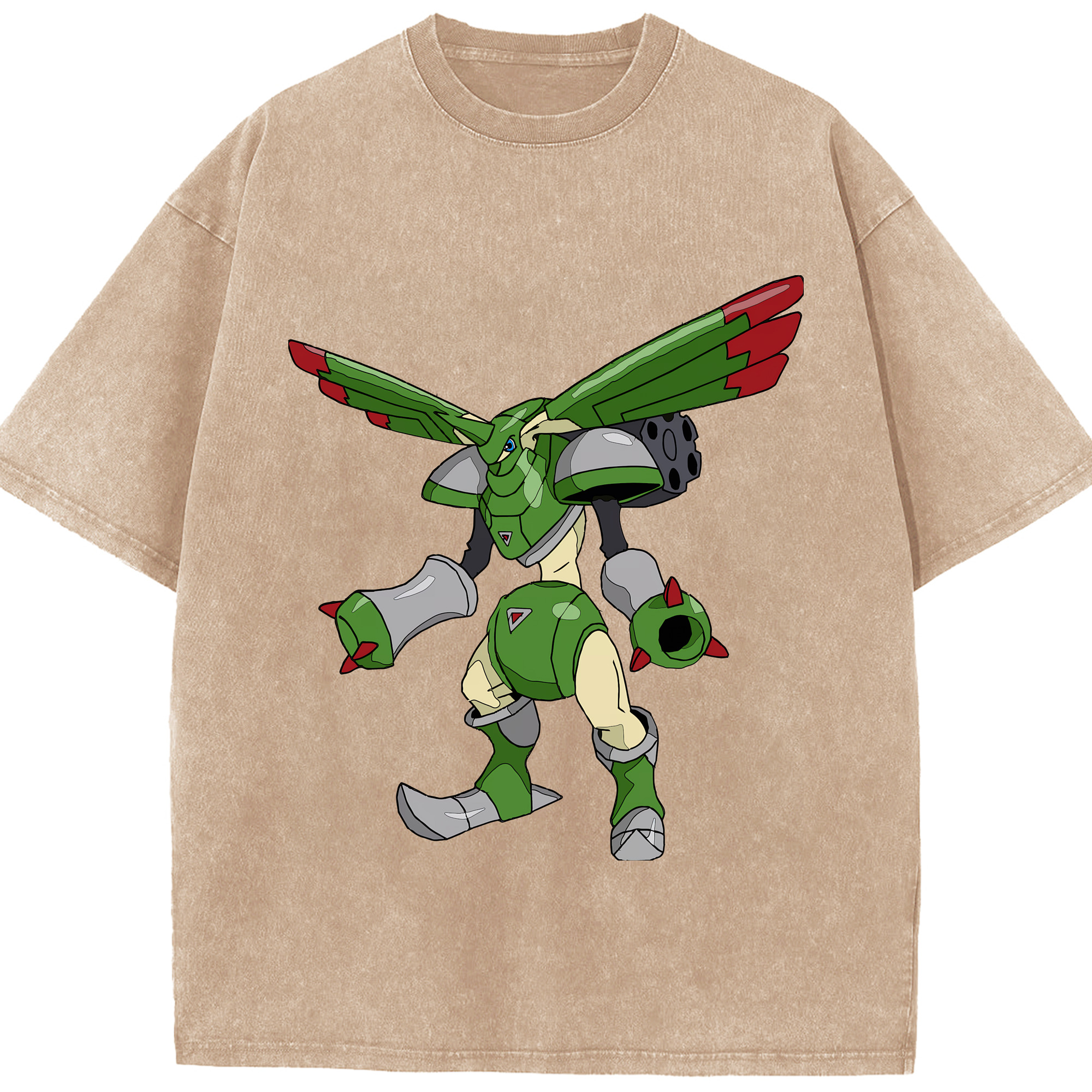 （画像用） Digimon デジタルモンスター/デジモン 綿100% ヴィンテージ風 半袖Tシャツ（フロントプリント）