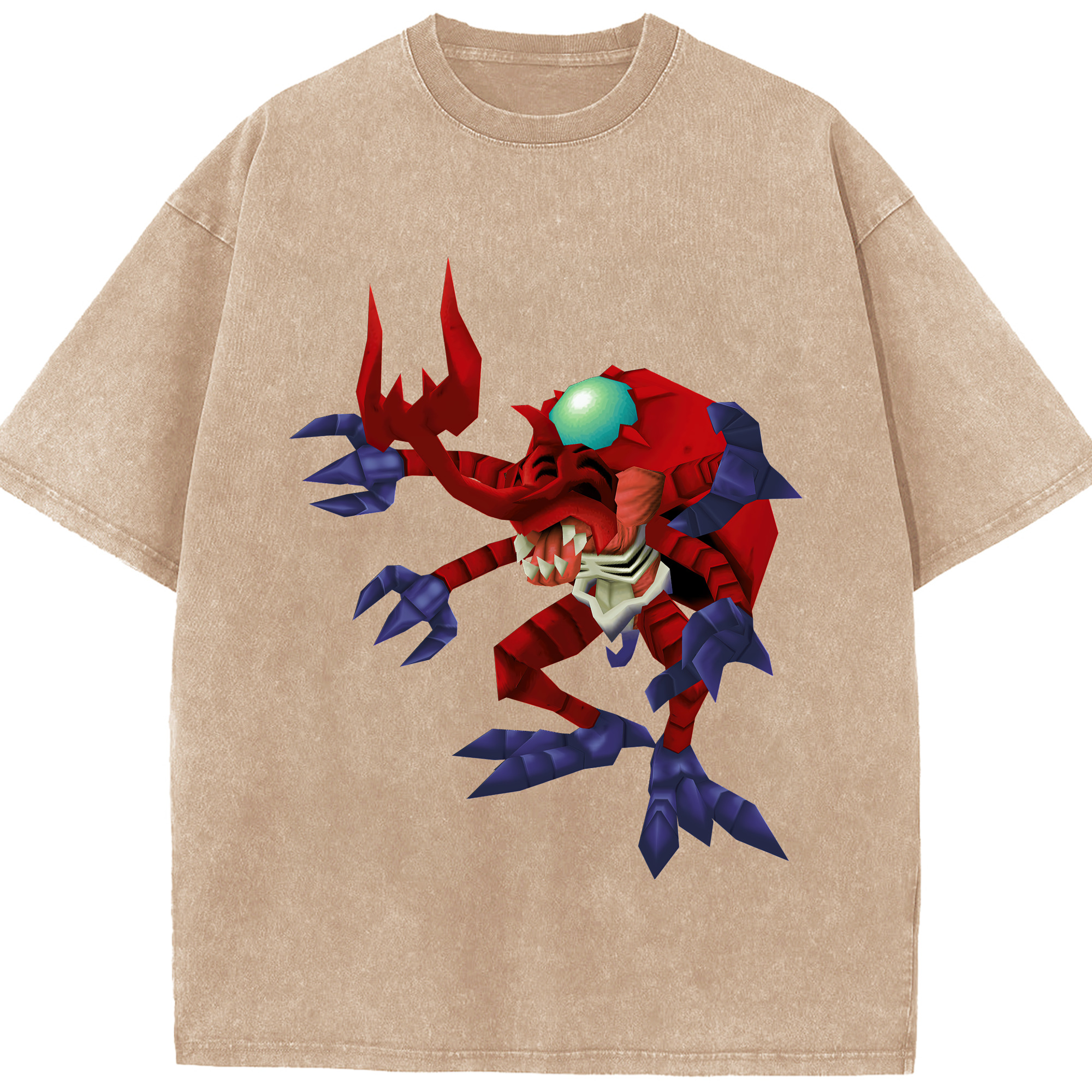 （画像用） Digimon デジタルモンスター/デジモン 綿100% ヴィンテージ風 半袖Tシャツ（フロントプリント）