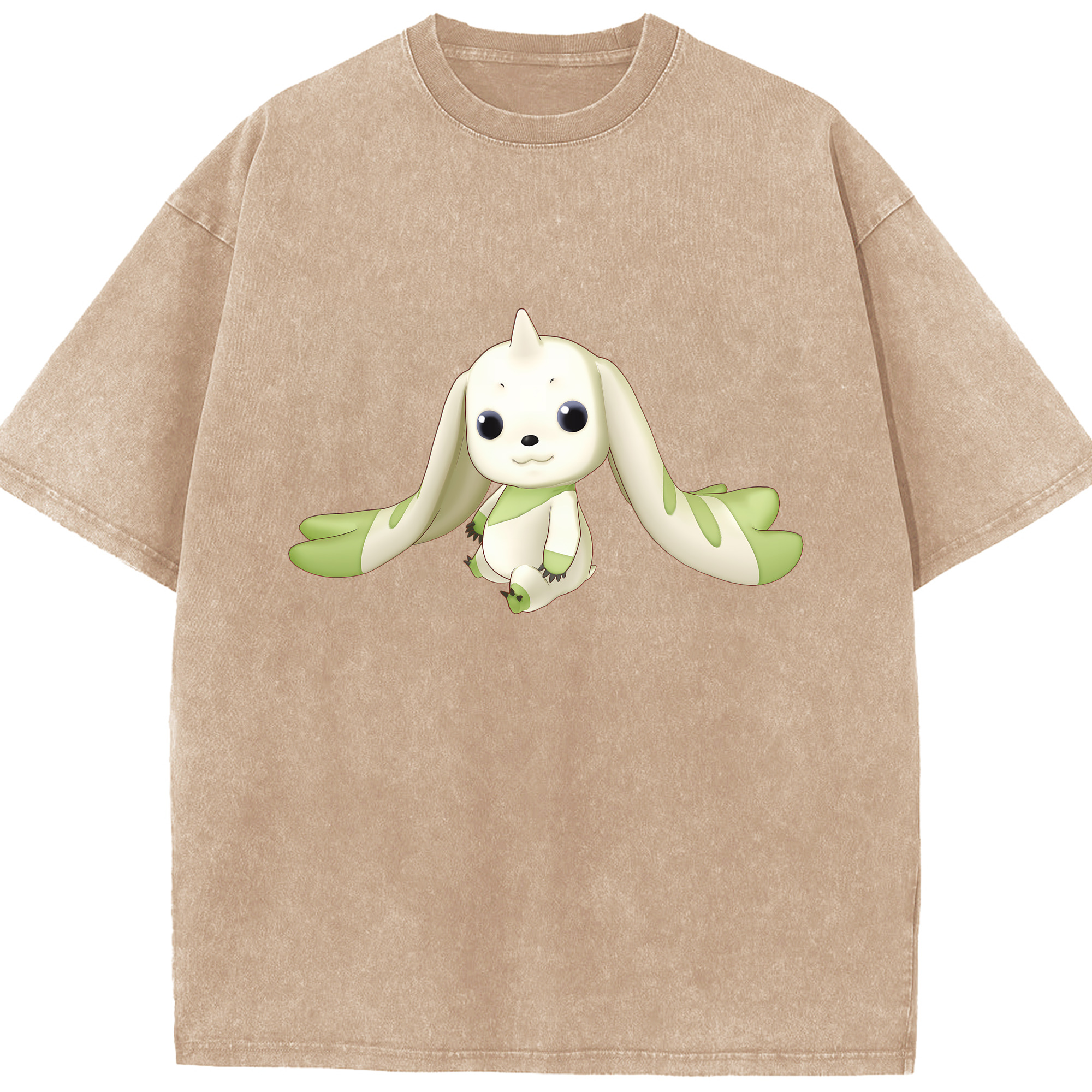 （画像用） Digimon デジタルモンスター/デジモン 綿100% ヴィンテージ風 半袖Tシャツ（フロントプリント）