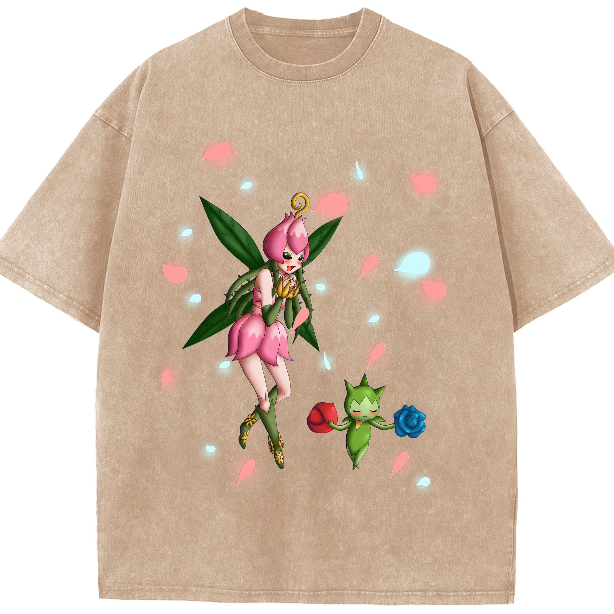 （画像用） Digimon デジタルモンスター/デジモン 綿100% ヴィンテージ風 半袖Tシャツ（フロントプリント）