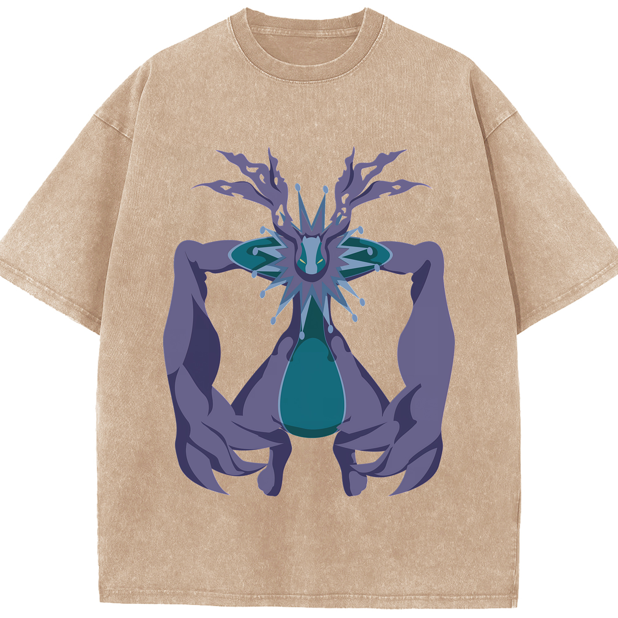 （画像用） Digimon デジタルモンスター/デジモン 綿100% ヴィンテージ風 半袖Tシャツ（フロントプリント）