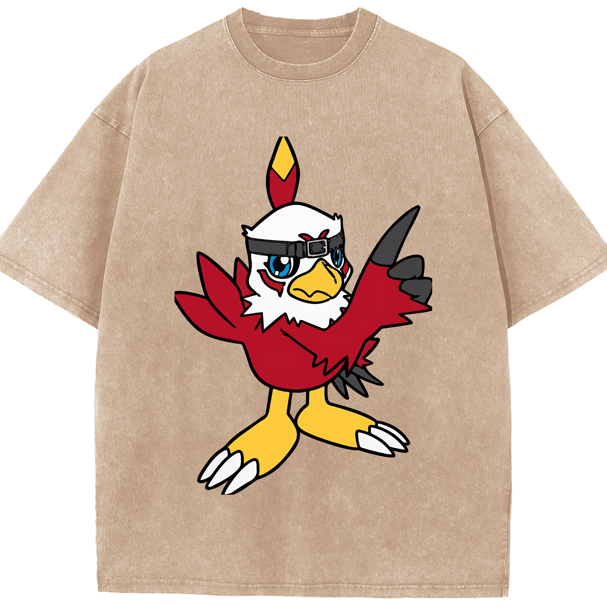 （画像用） Digimon デジタルモンスター/デジモン 綿100% ヴィンテージ風 半袖Tシャツ（フロントプリント）