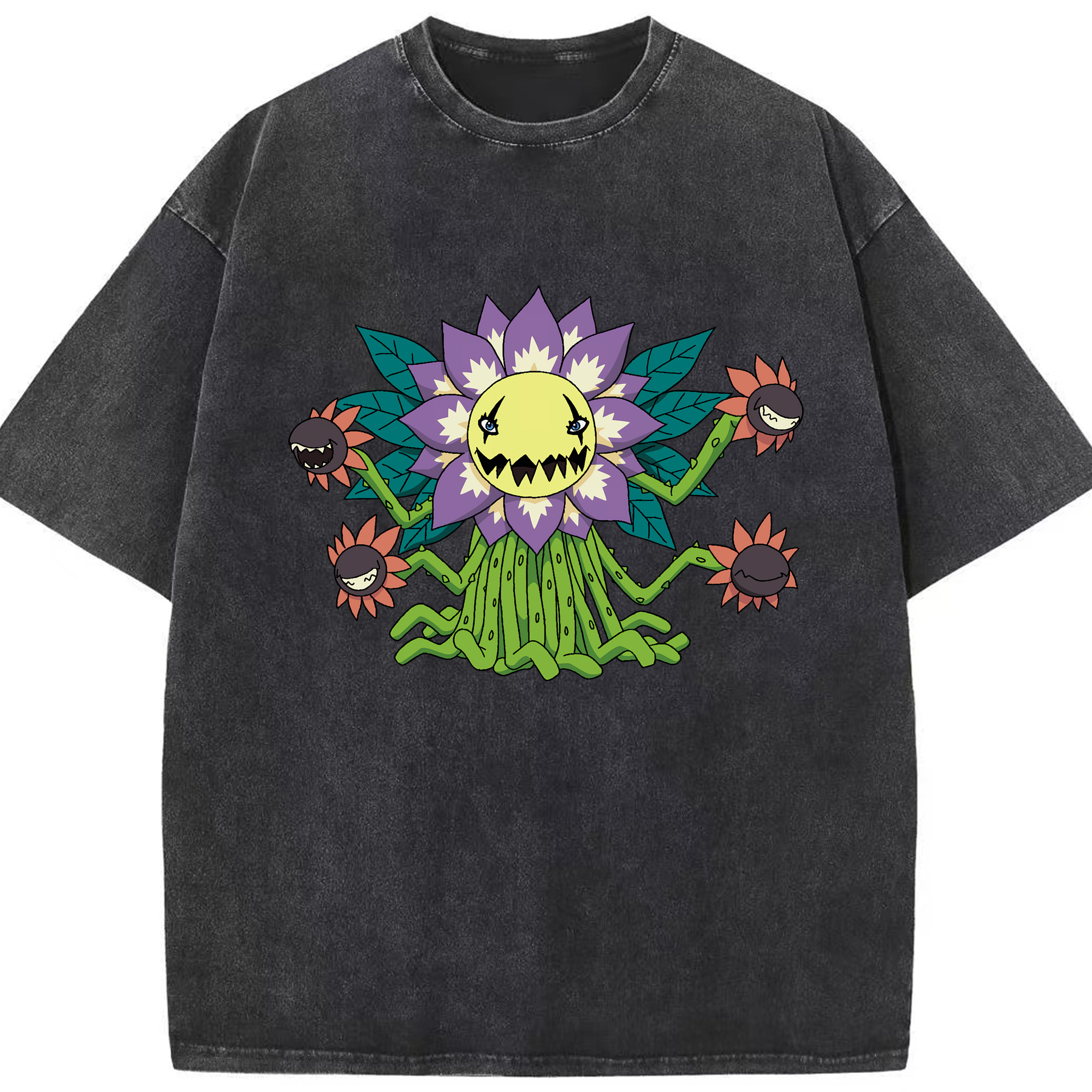 （画像用） Digimon デジタルモンスター/デジモン 綿100% ヴィンテージ風 半袖Tシャツ（フロントプリント）
