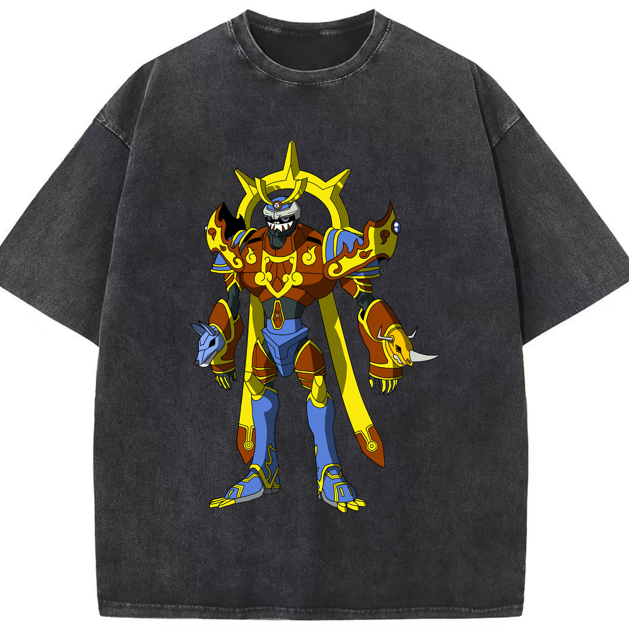 （画像用） Digimon デジタルモンスター/デジモン 綿100% ヴィンテージ風 半袖Tシャツ（フロントプリント）