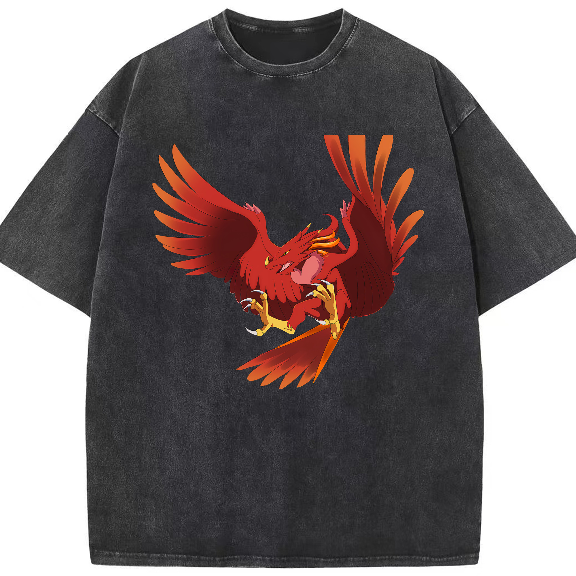 （画像用） Digimon デジタルモンスター/デジモン 綿100% ヴィンテージ風 半袖Tシャツ（フロントプリント）