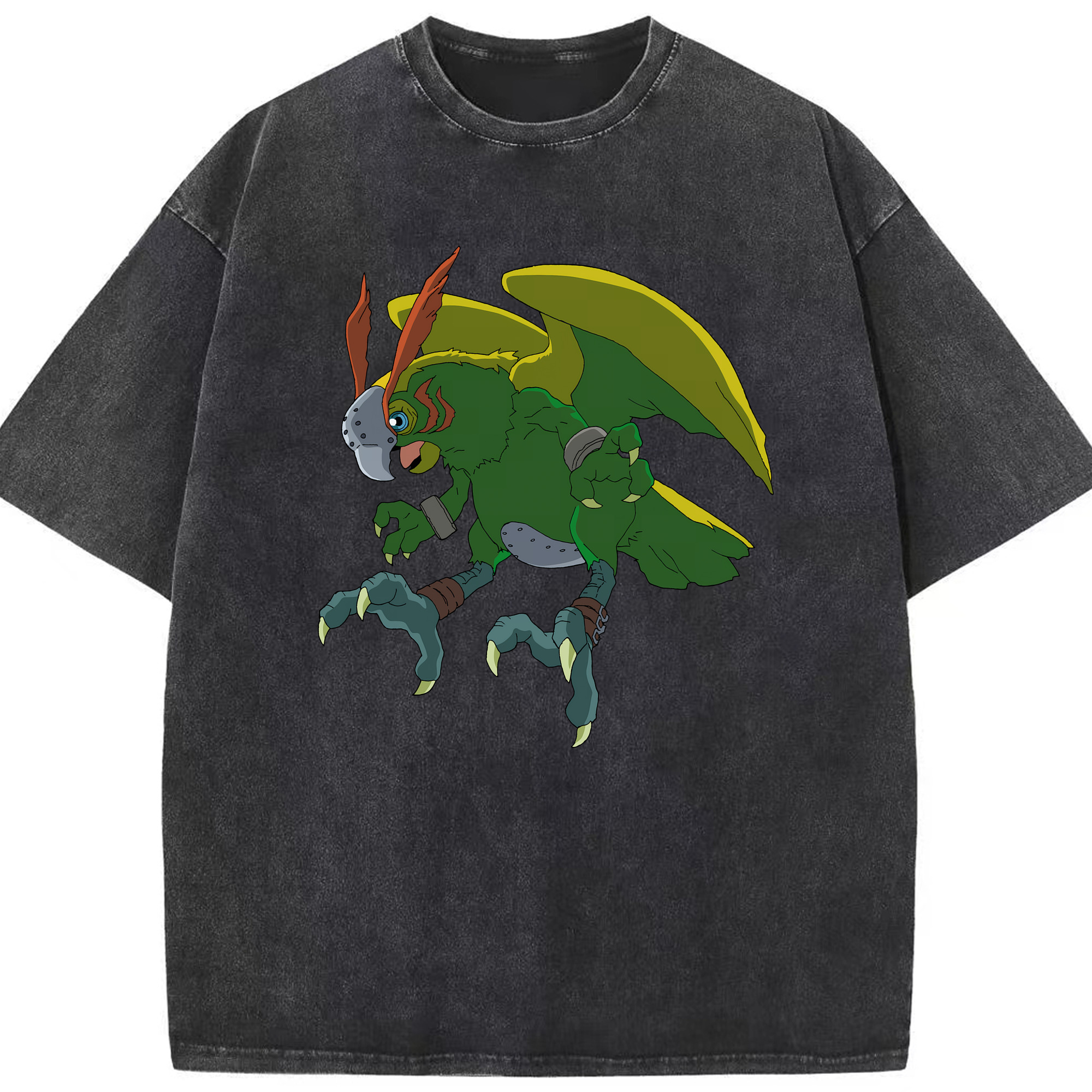 （画像用） Digimon デジタルモンスター/デジモン 綿100% ヴィンテージ風 半袖Tシャツ（フロントプリント）