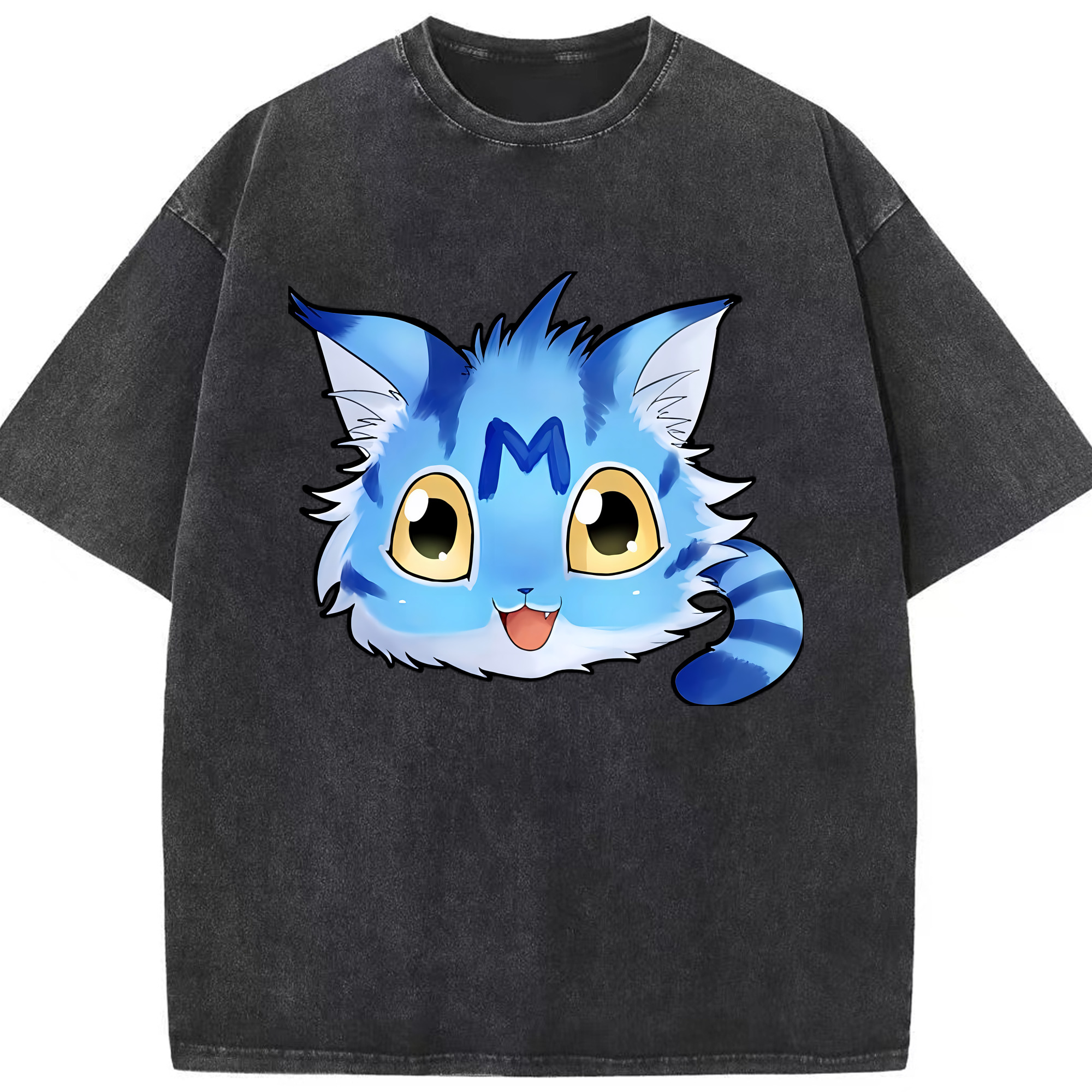 （画像用） Digimon デジタルモンスター/デジモン 綿100% ヴィンテージ風 半袖Tシャツ（フロントプリント）