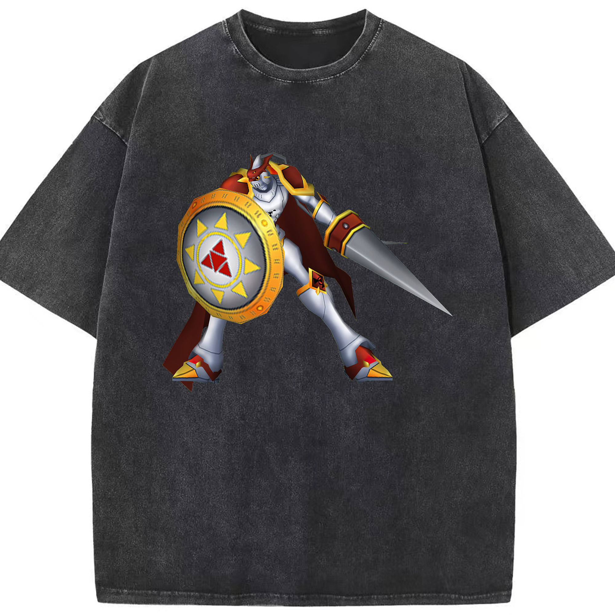 （画像用） Digimon デジタルモンスター/デジモン 綿100% ヴィンテージ風 半袖Tシャツ（フロントプリント）
