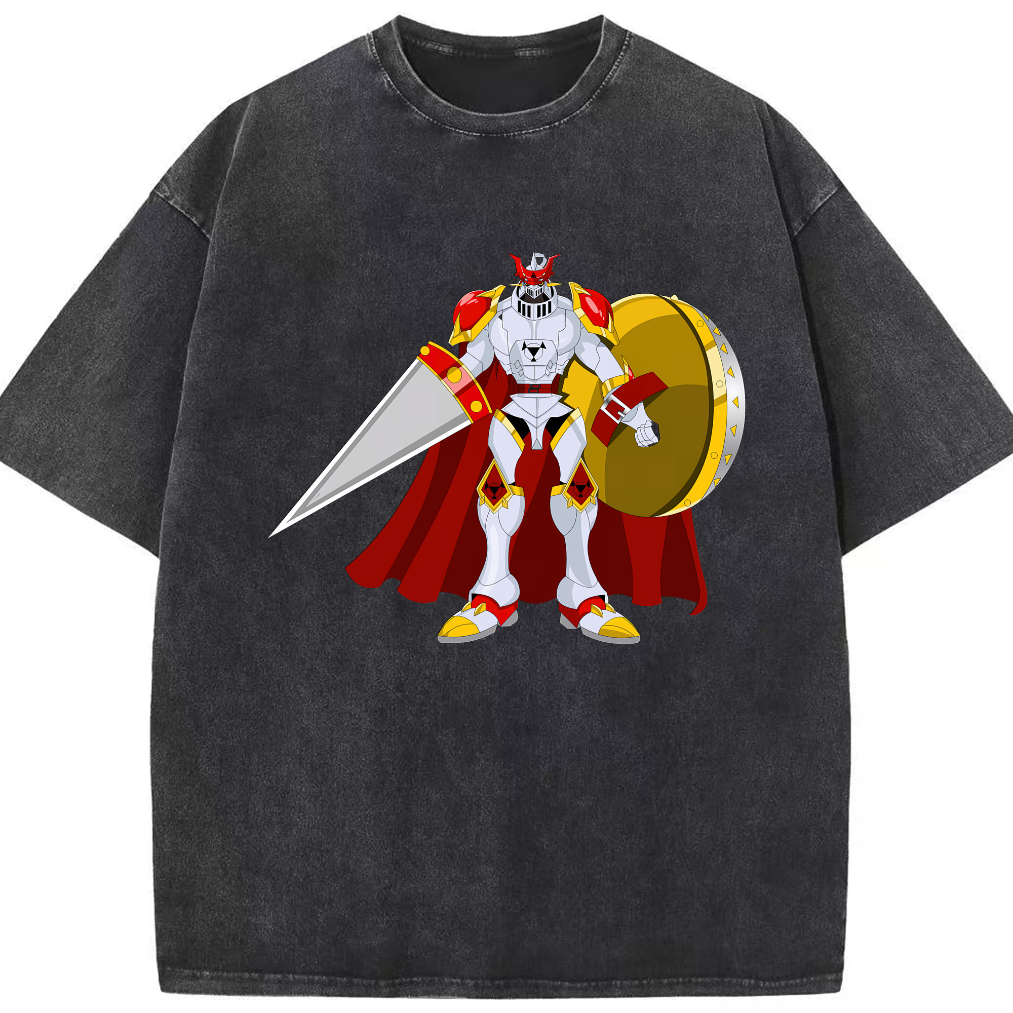 （画像用） Digimon デジタルモンスター/デジモン 綿100% ヴィンテージ風 半袖Tシャツ（フロントプリント）