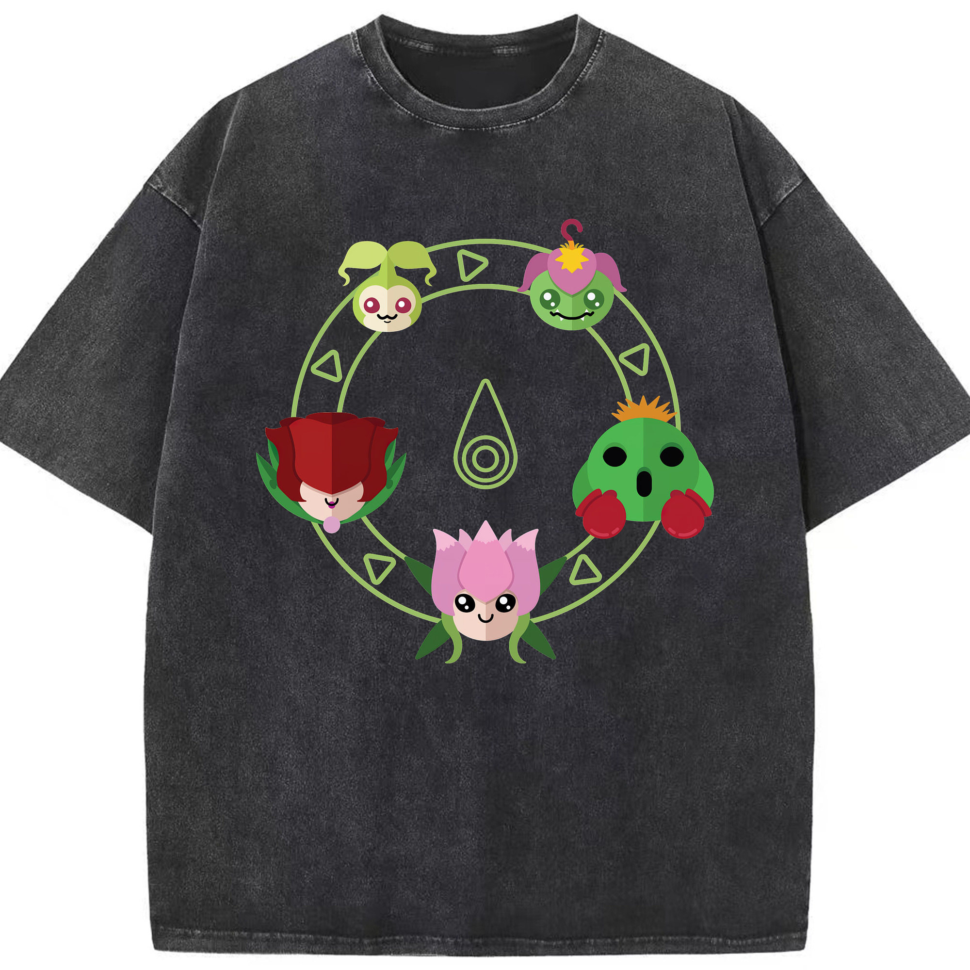 （画像用） Digimon デジタルモンスター/デジモン 綿100% ヴィンテージ風 半袖Tシャツ（フロントプリント）