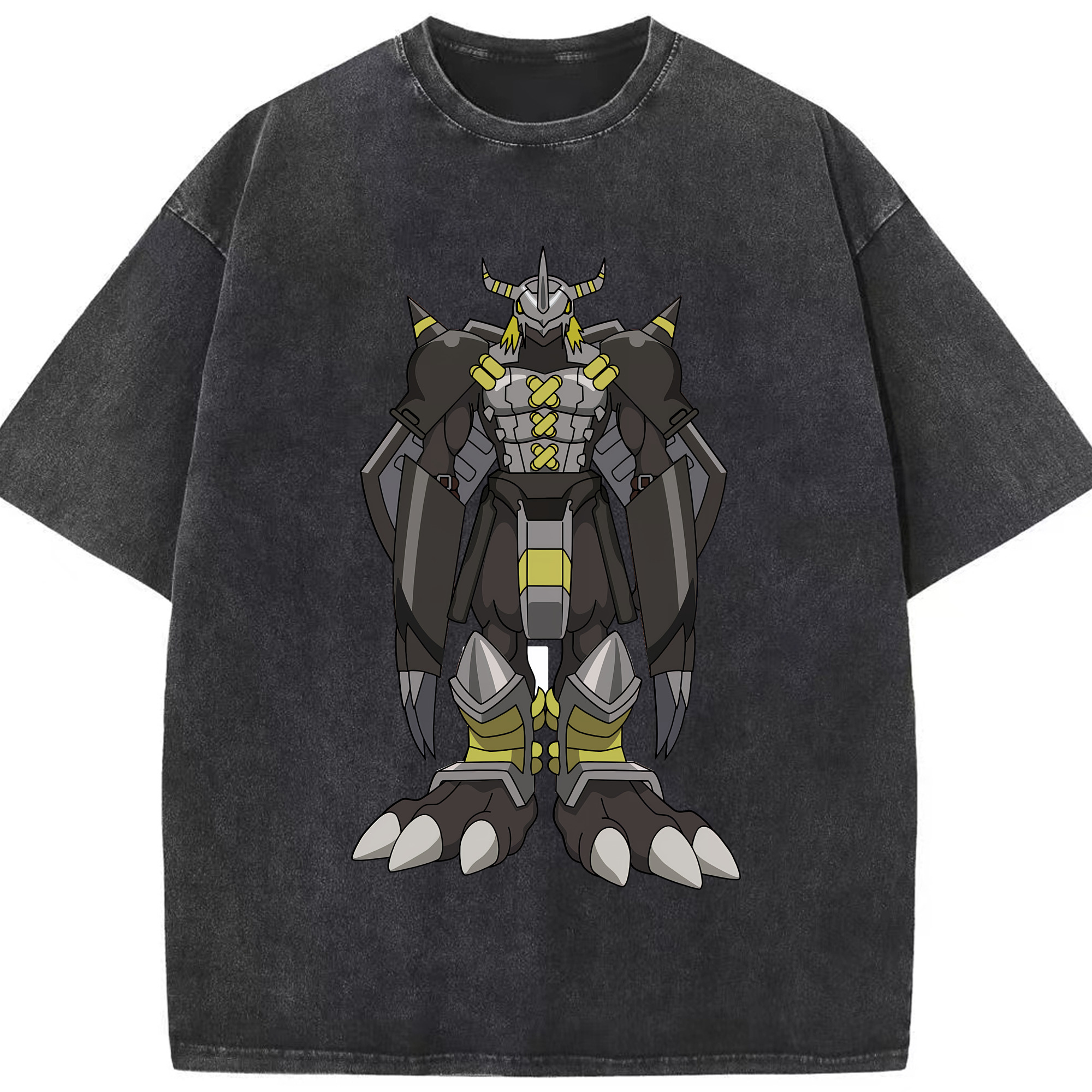 （画像用） Digimon デジタルモンスター/デジモン 綿100% ヴィンテージ風 半袖Tシャツ（フロントプリント）