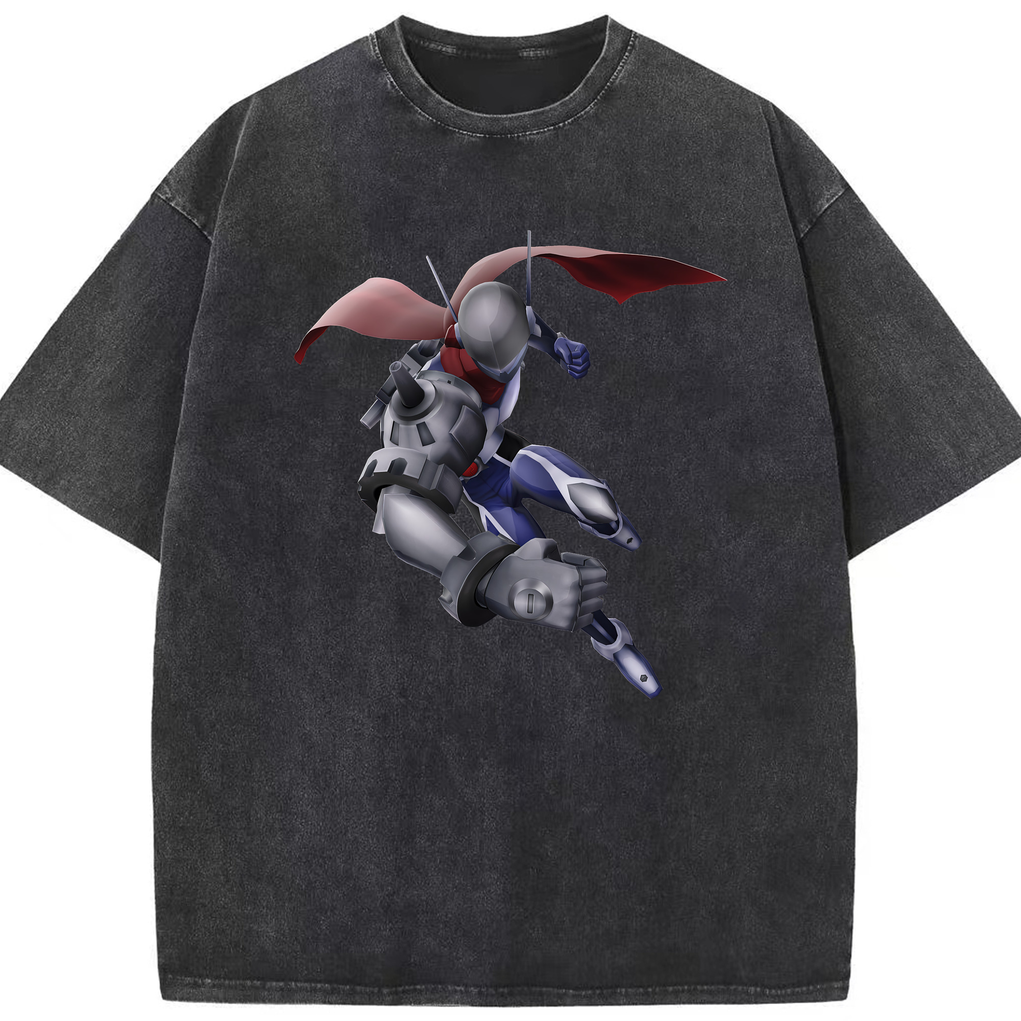 （画像用） Digimon デジタルモンスター/デジモン 綿100% ヴィンテージ風 半袖Tシャツ（フロントプリント）