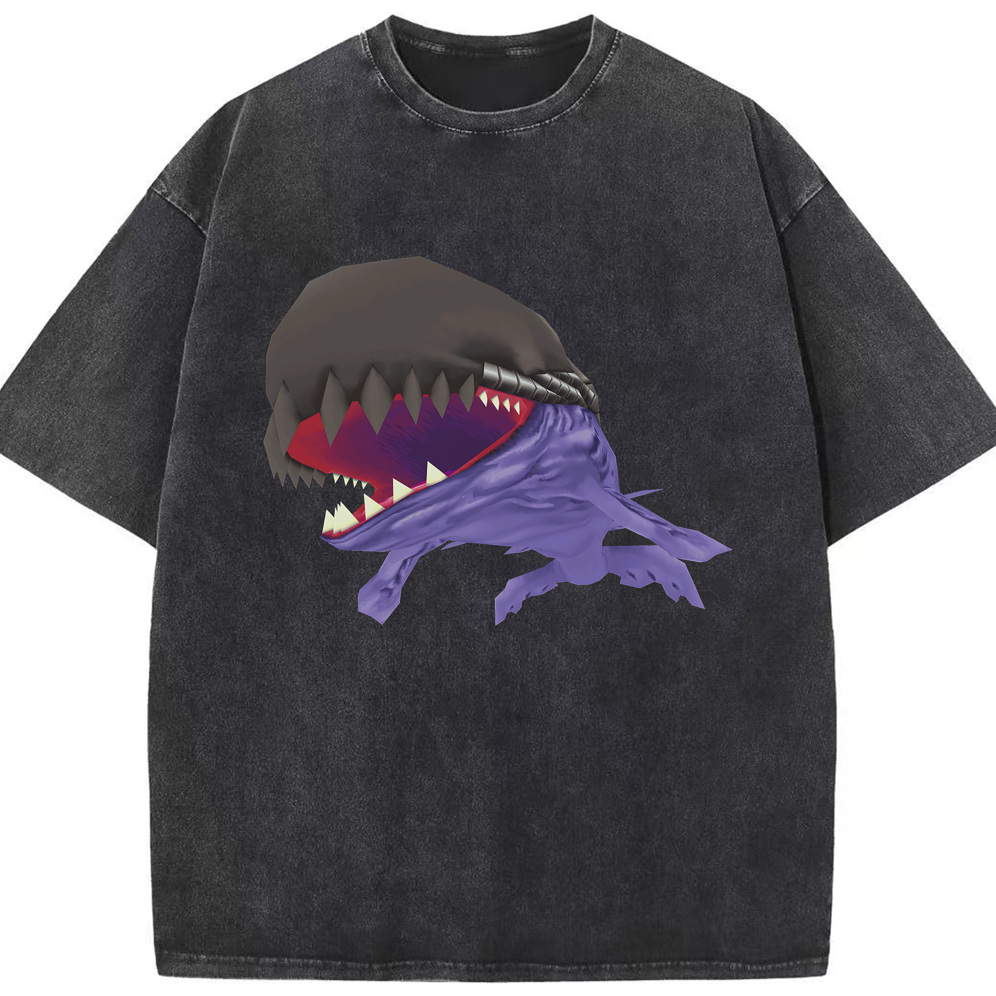 （画像用） Digimon デジタルモンスター/デジモン 綿100% ヴィンテージ風 半袖Tシャツ（フロントプリント）