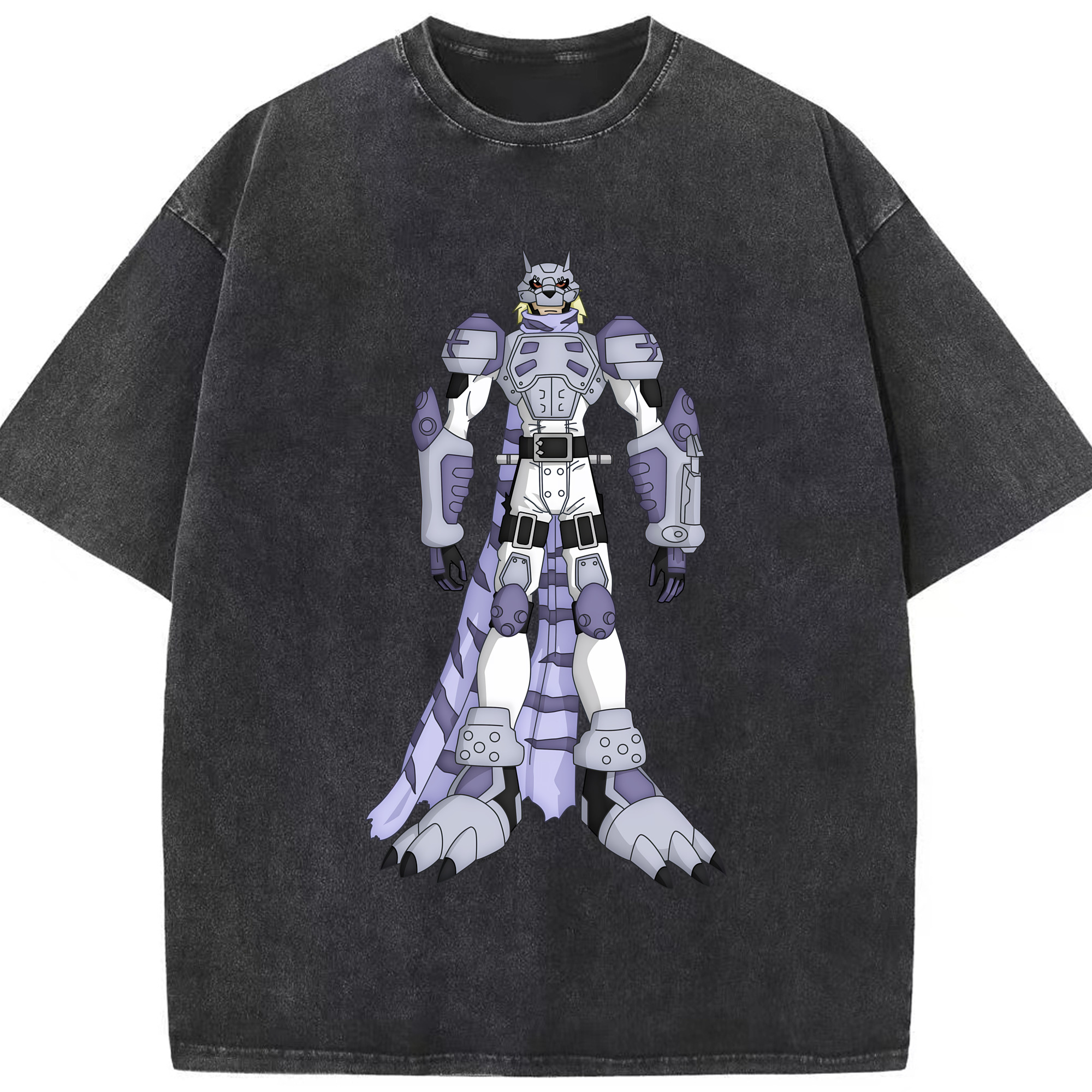 （画像用） Digimon デジタルモンスター/デジモン 綿100% ヴィンテージ風 半袖Tシャツ（フロントプリント）