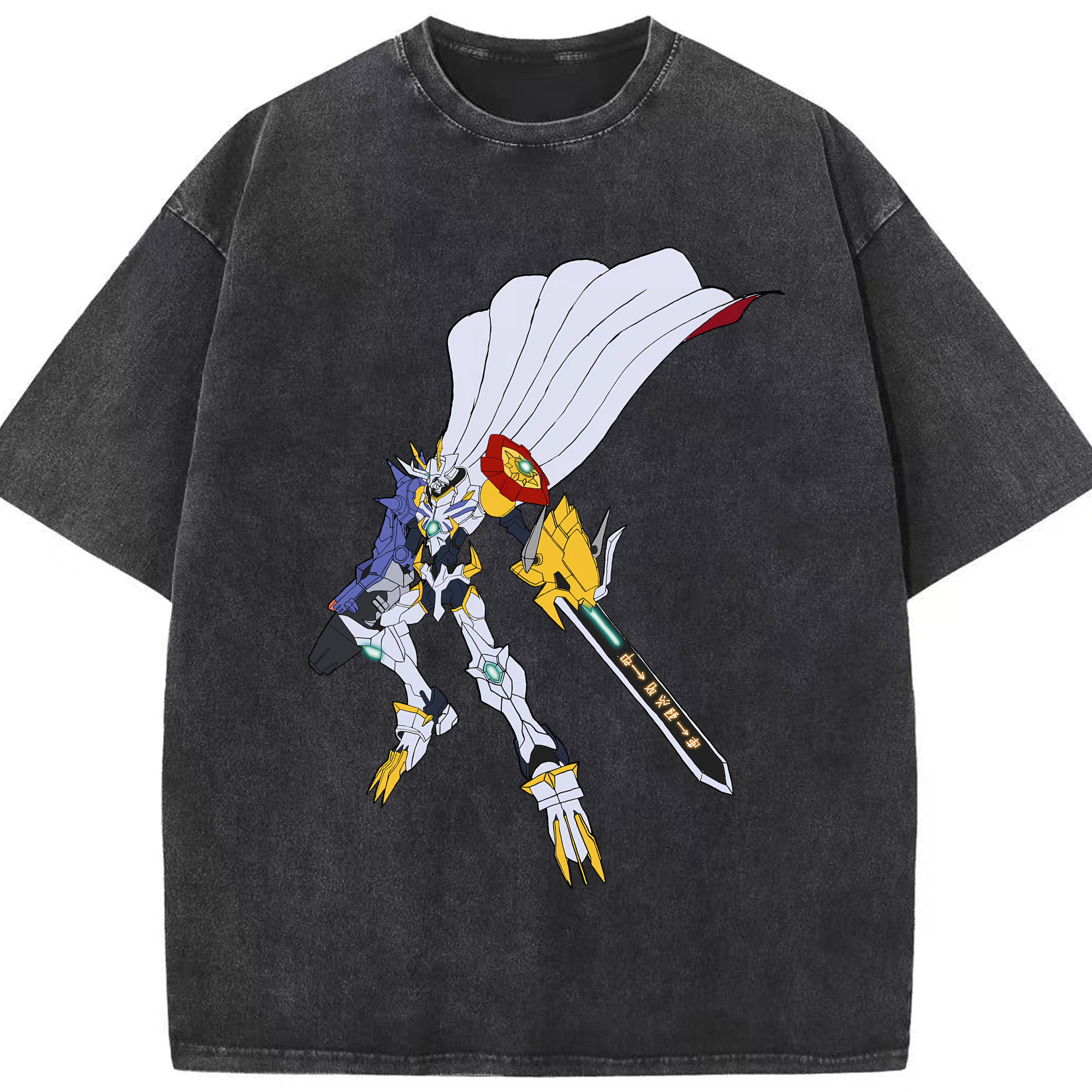 （画像用） Digimon デジタルモンスター/デジモン 綿100% ヴィンテージ風 半袖Tシャツ（フロントプリント）