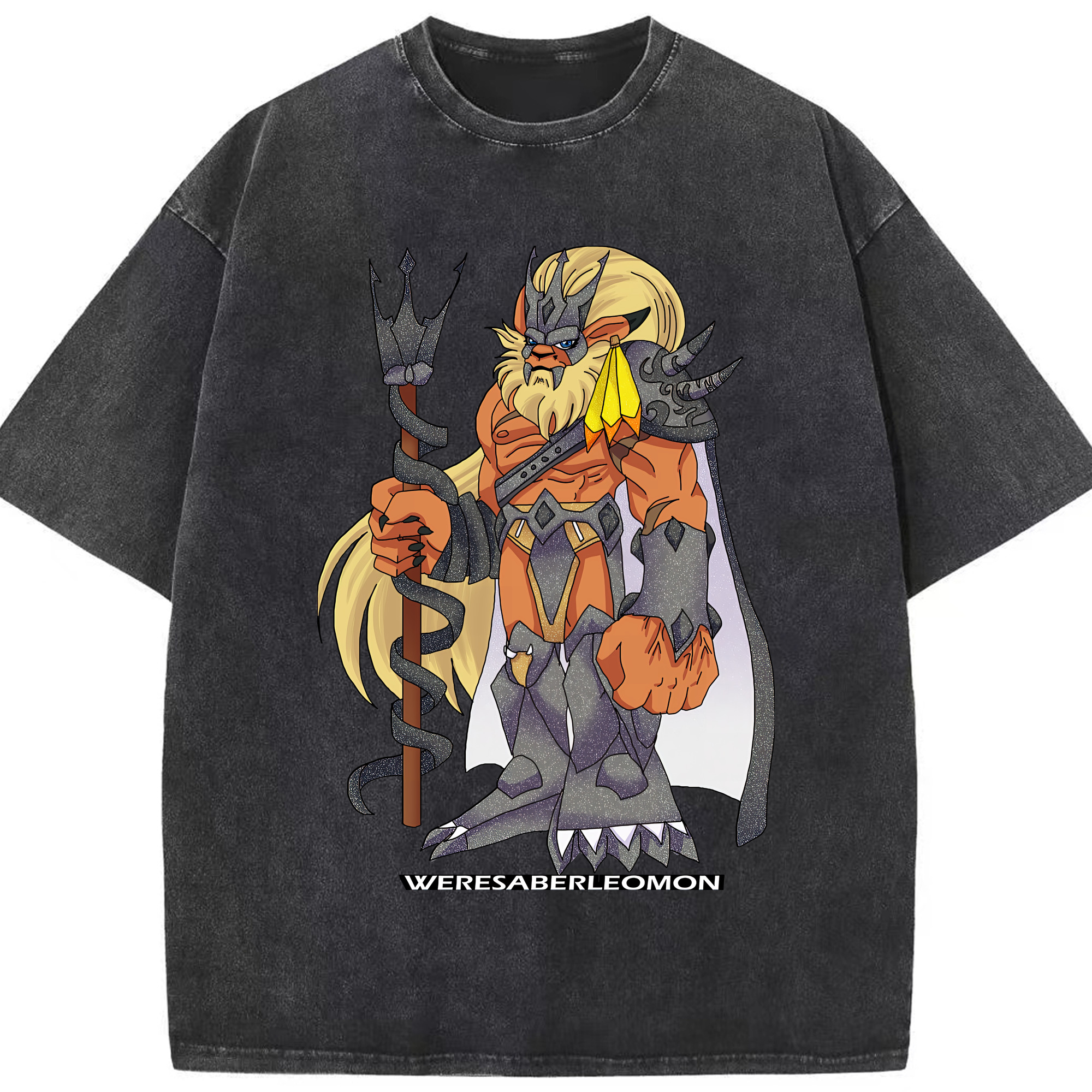 （画像用） Digimon デジタルモンスター/デジモン 綿100% ヴィンテージ風 半袖Tシャツ（フロントプリント）