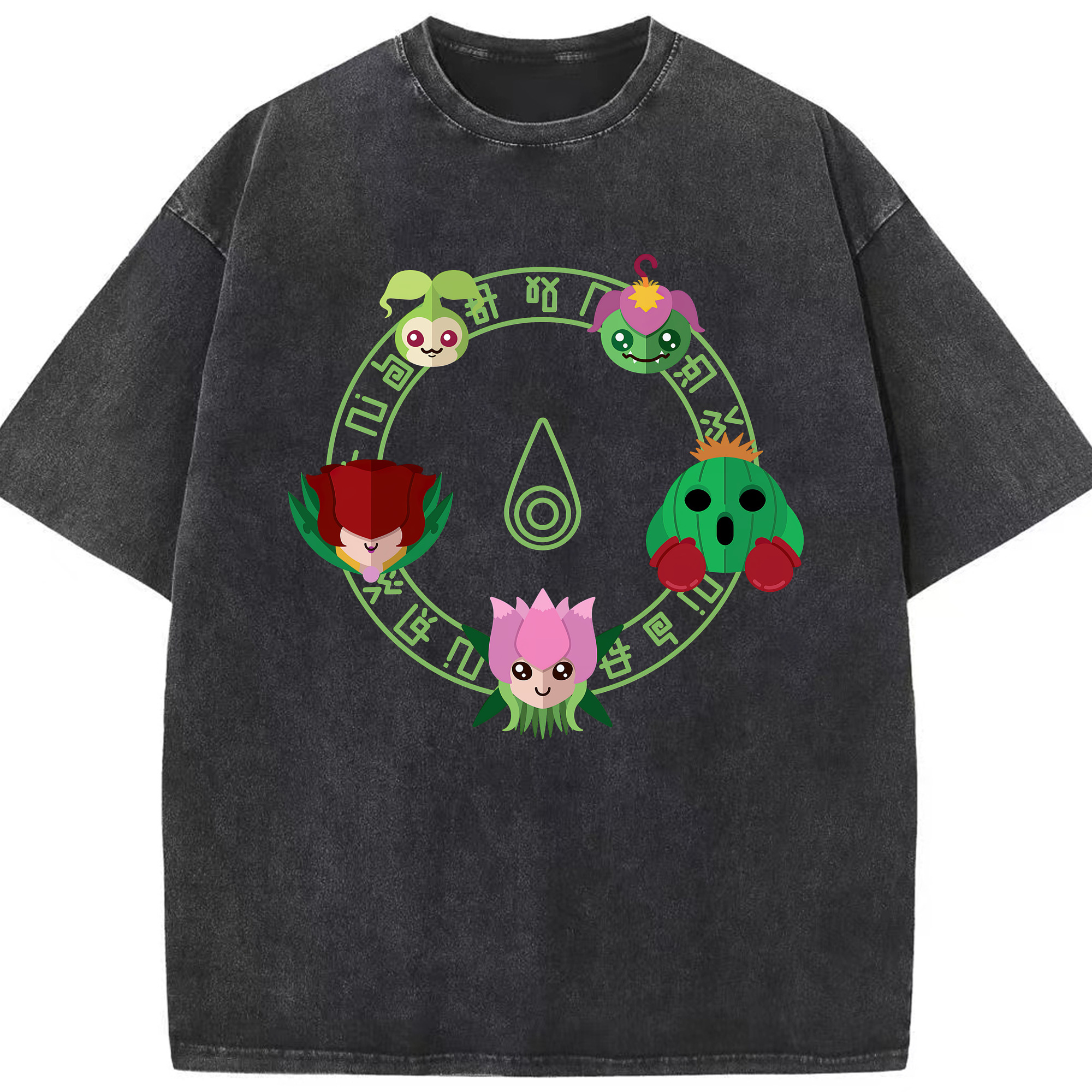 （画像用） Digimon デジタルモンスター/デジモン 綿100% ヴィンテージ風 半袖Tシャツ（フロントプリント）
