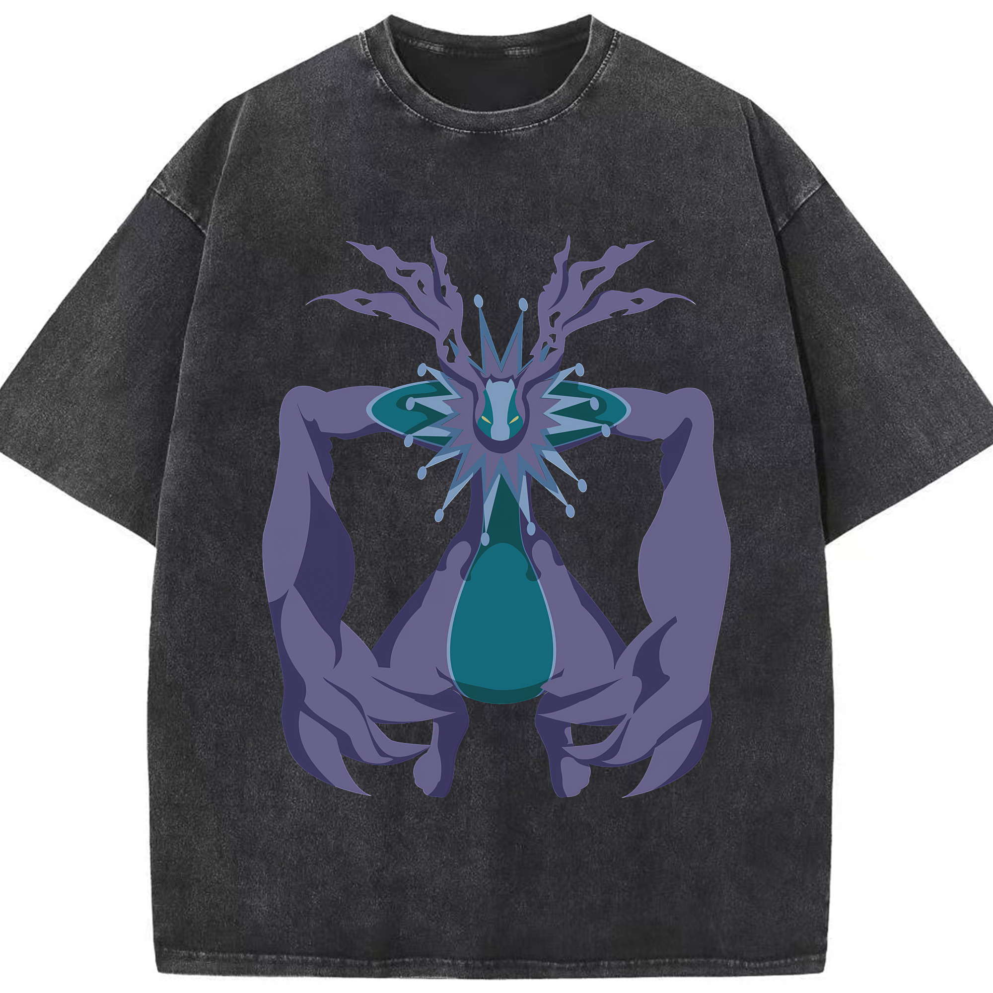 （画像用） Digimon デジタルモンスター/デジモン 綿100% ヴィンテージ風 半袖Tシャツ（フロントプリント）