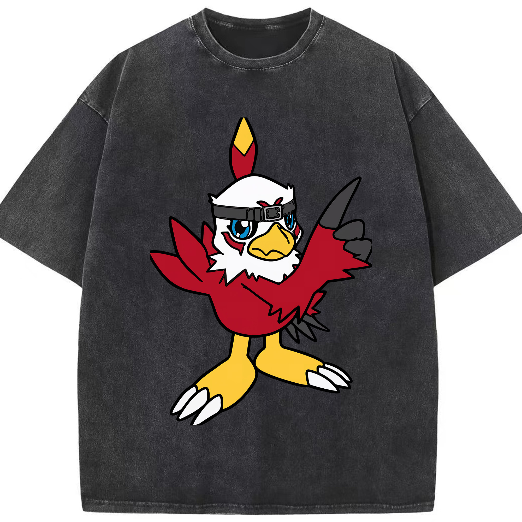 （画像用） Digimon デジタルモンスター/デジモン 綿100% ヴィンテージ風 半袖Tシャツ（フロントプリント）