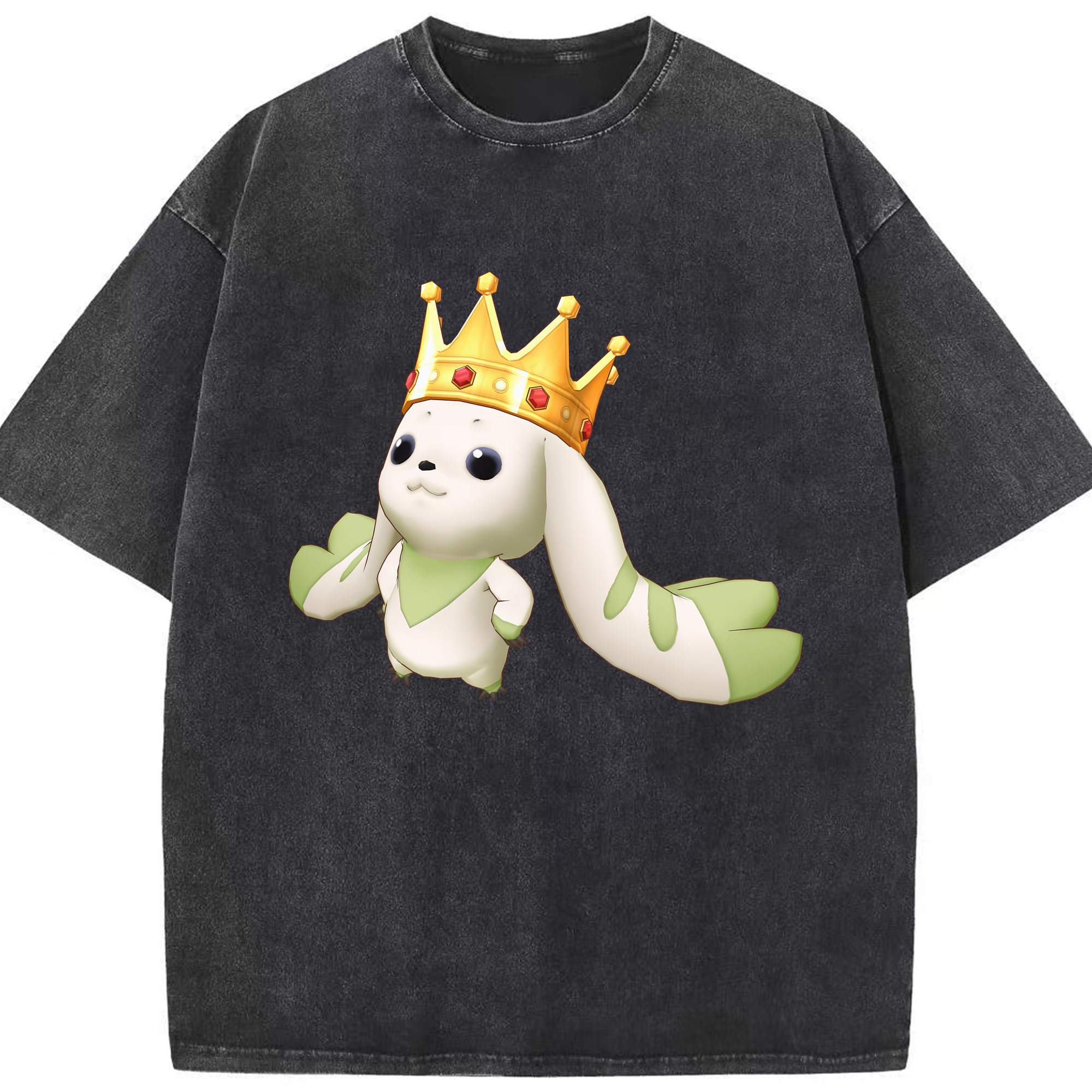 （画像用） Digimon デジタルモンスター/デジモン 綿100% ヴィンテージ風 半袖Tシャツ（フロントプリント）