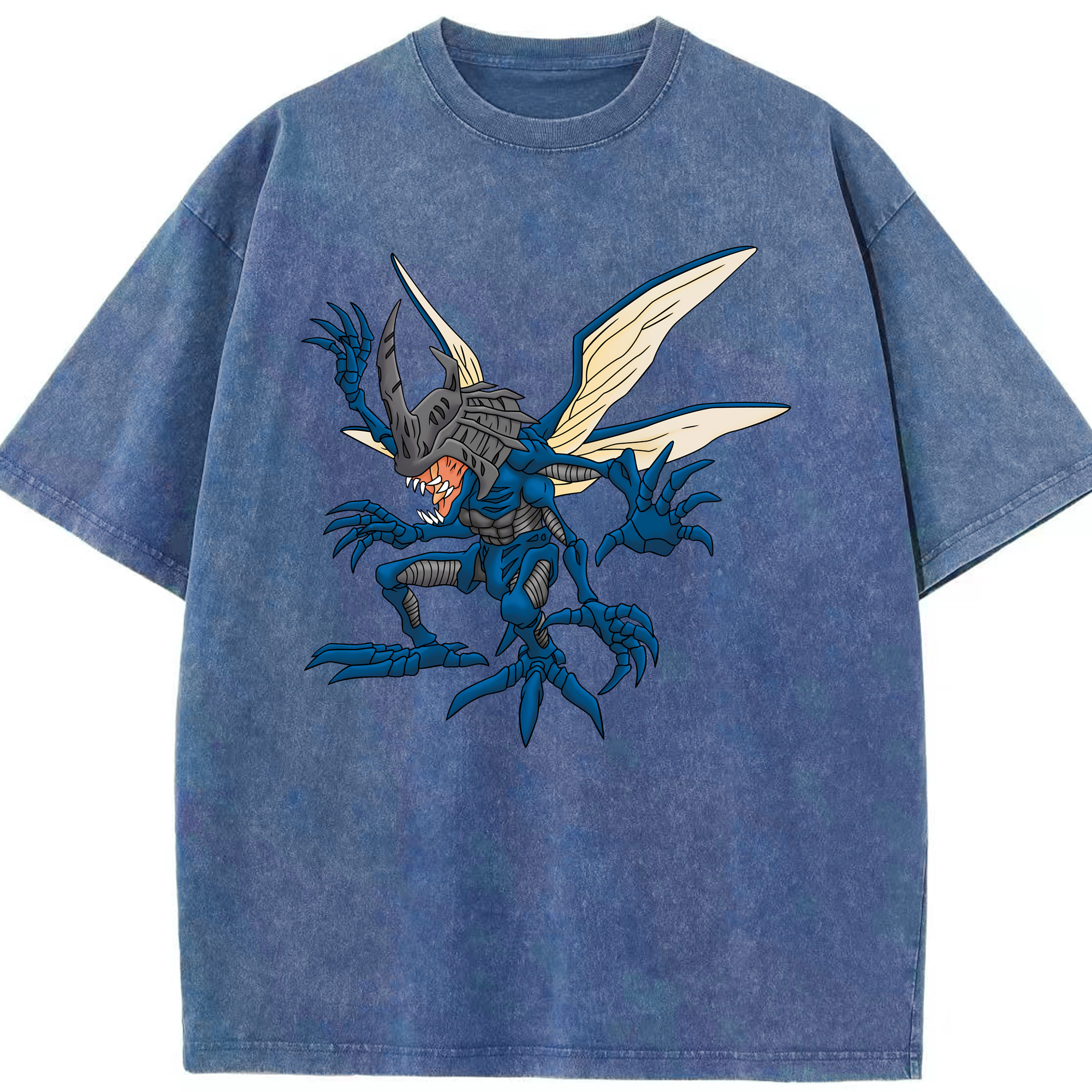 （画像用） Digimon デジタルモンスター/デジモン 綿100% ヴィンテージ風 半袖Tシャツ（フロントプリント）