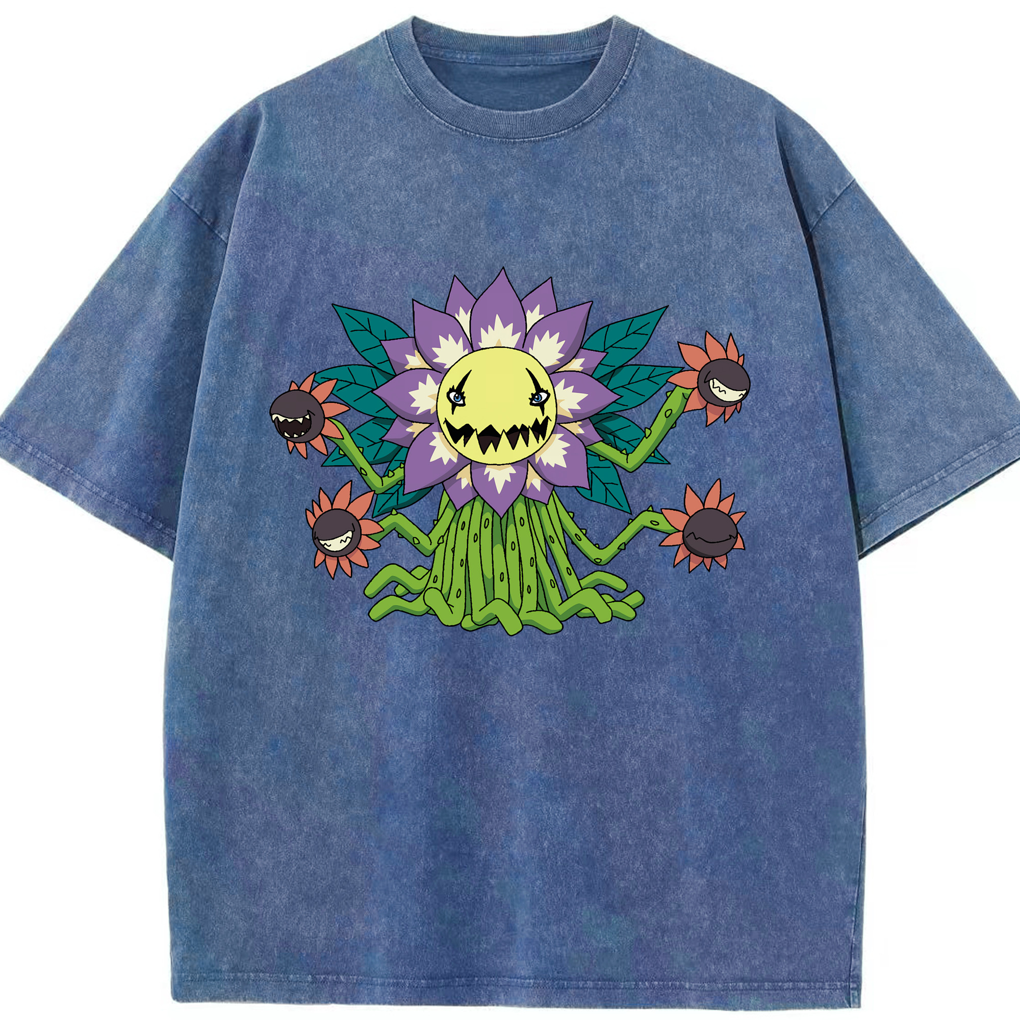 （画像用） Digimon デジタルモンスター/デジモン 綿100% ヴィンテージ風 半袖Tシャツ（フロントプリント）