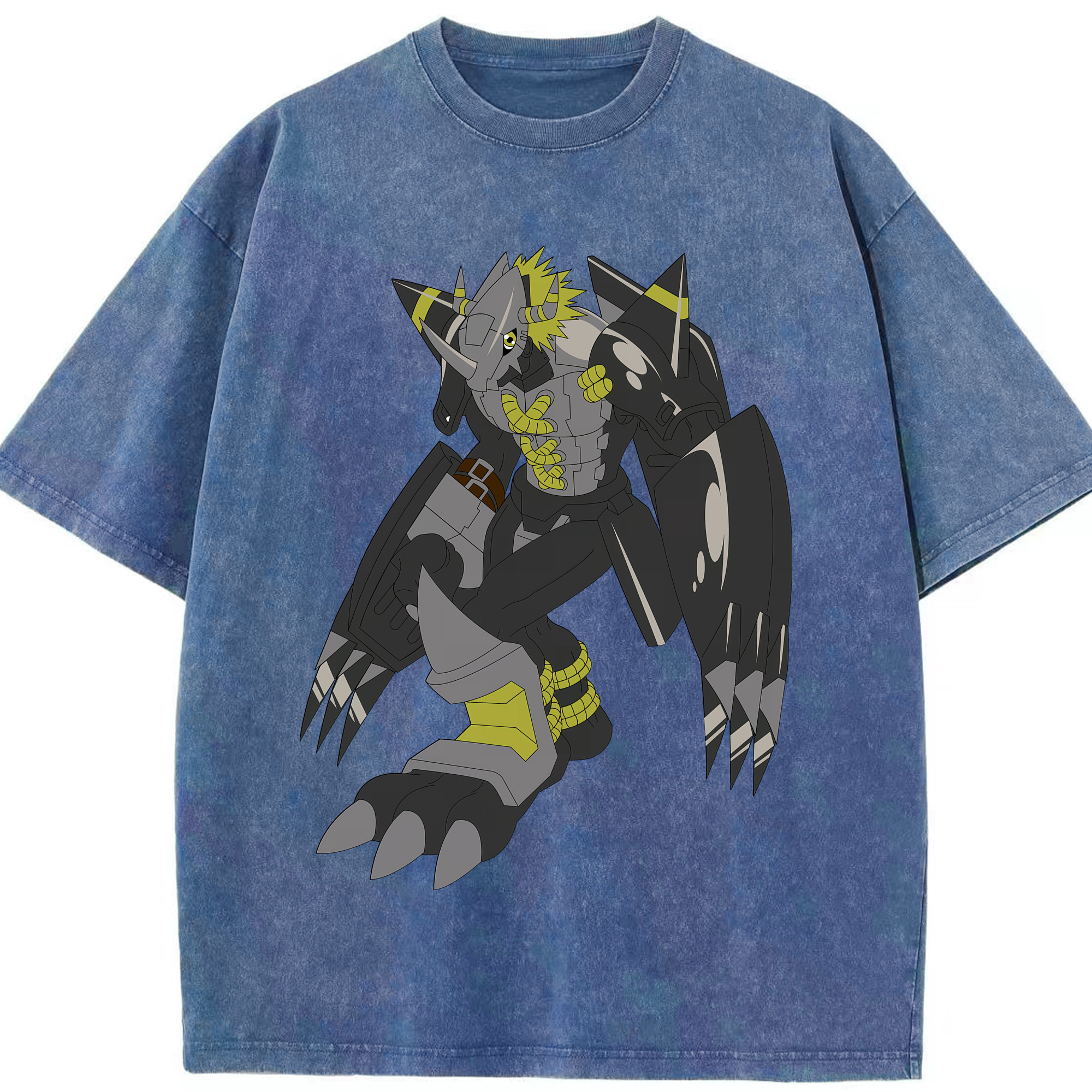 （画像用） Digimon デジタルモンスター/デジモン 綿100% ヴィンテージ風 半袖Tシャツ（フロントプリント）