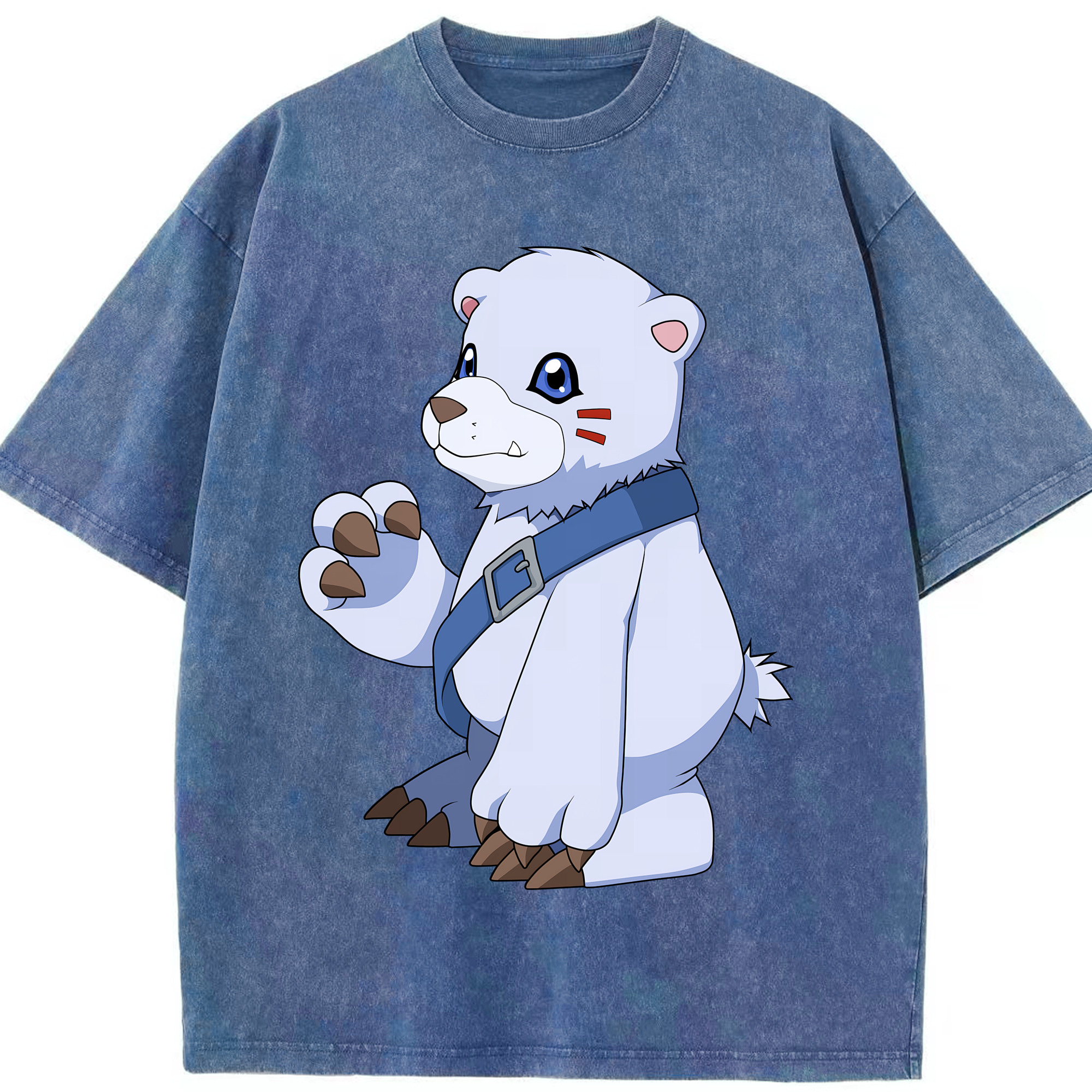 （画像用） Digimon デジタルモンスター/デジモン 綿100% ヴィンテージ風 半袖Tシャツ（フロントプリント）