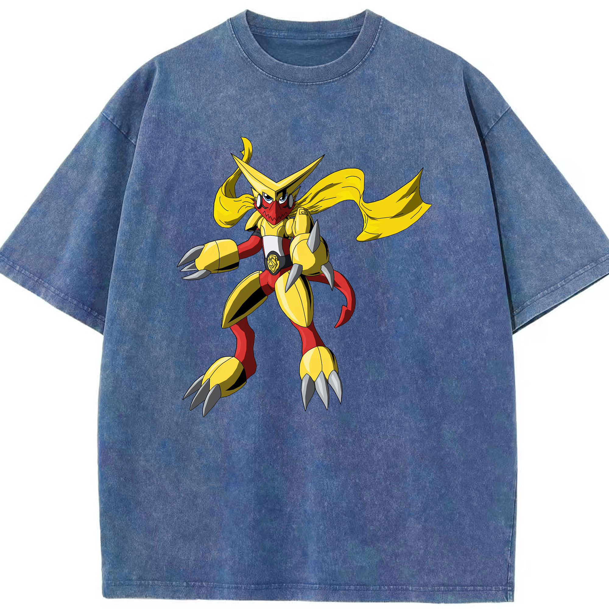 （画像用） Digimon デジタルモンスター/デジモン 綿100% ヴィンテージ風 半袖Tシャツ（フロントプリント）