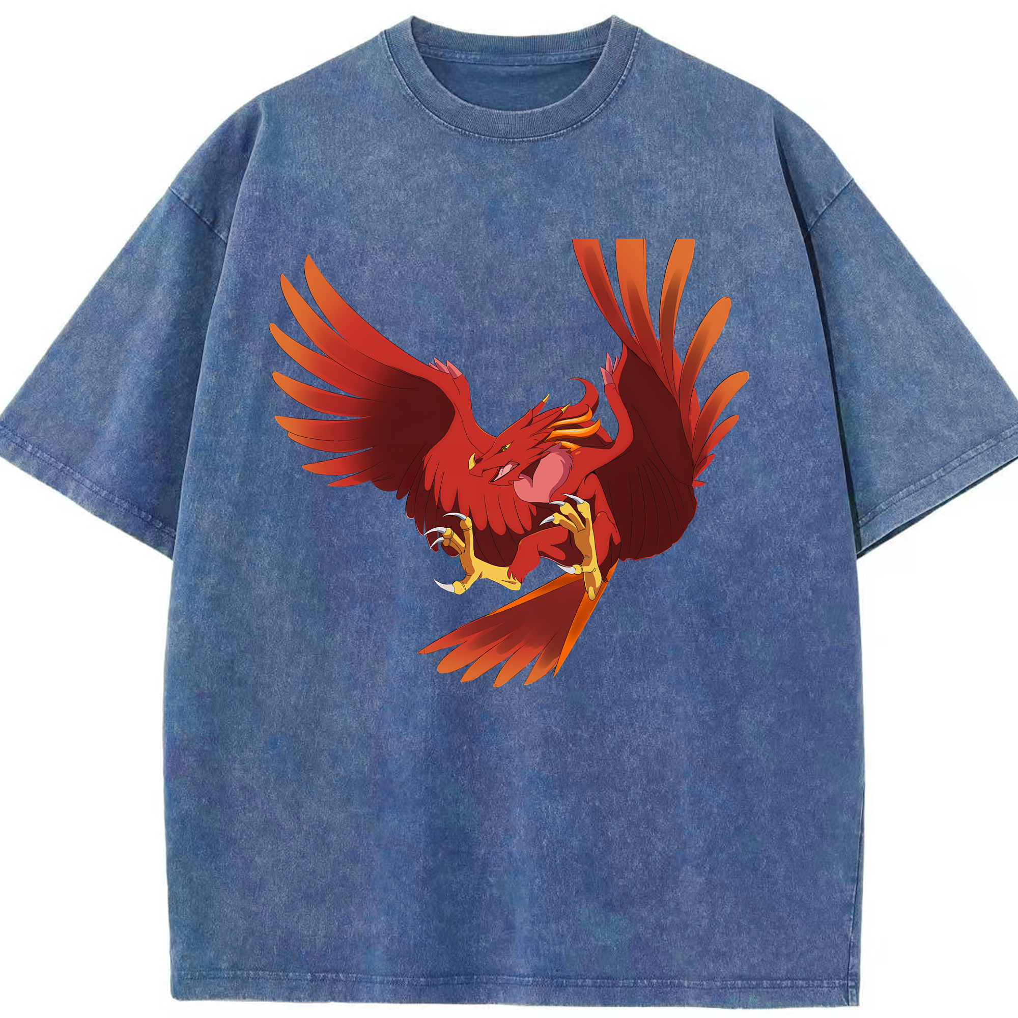 （画像用） Digimon デジタルモンスター/デジモン 綿100% ヴィンテージ風 半袖Tシャツ（フロントプリント）