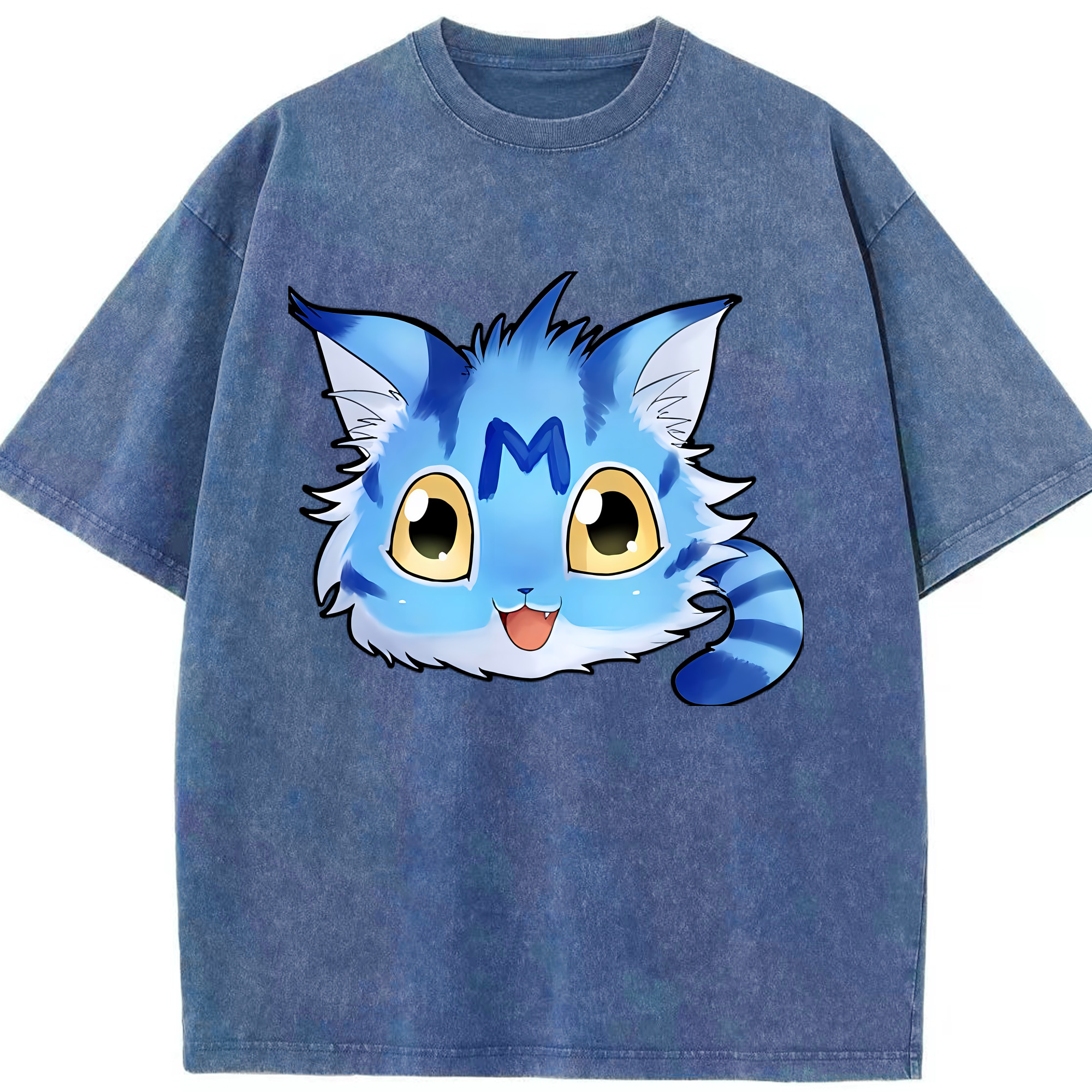 （画像用） Digimon デジタルモンスター/デジモン 綿100% ヴィンテージ風 半袖Tシャツ（フロントプリント）