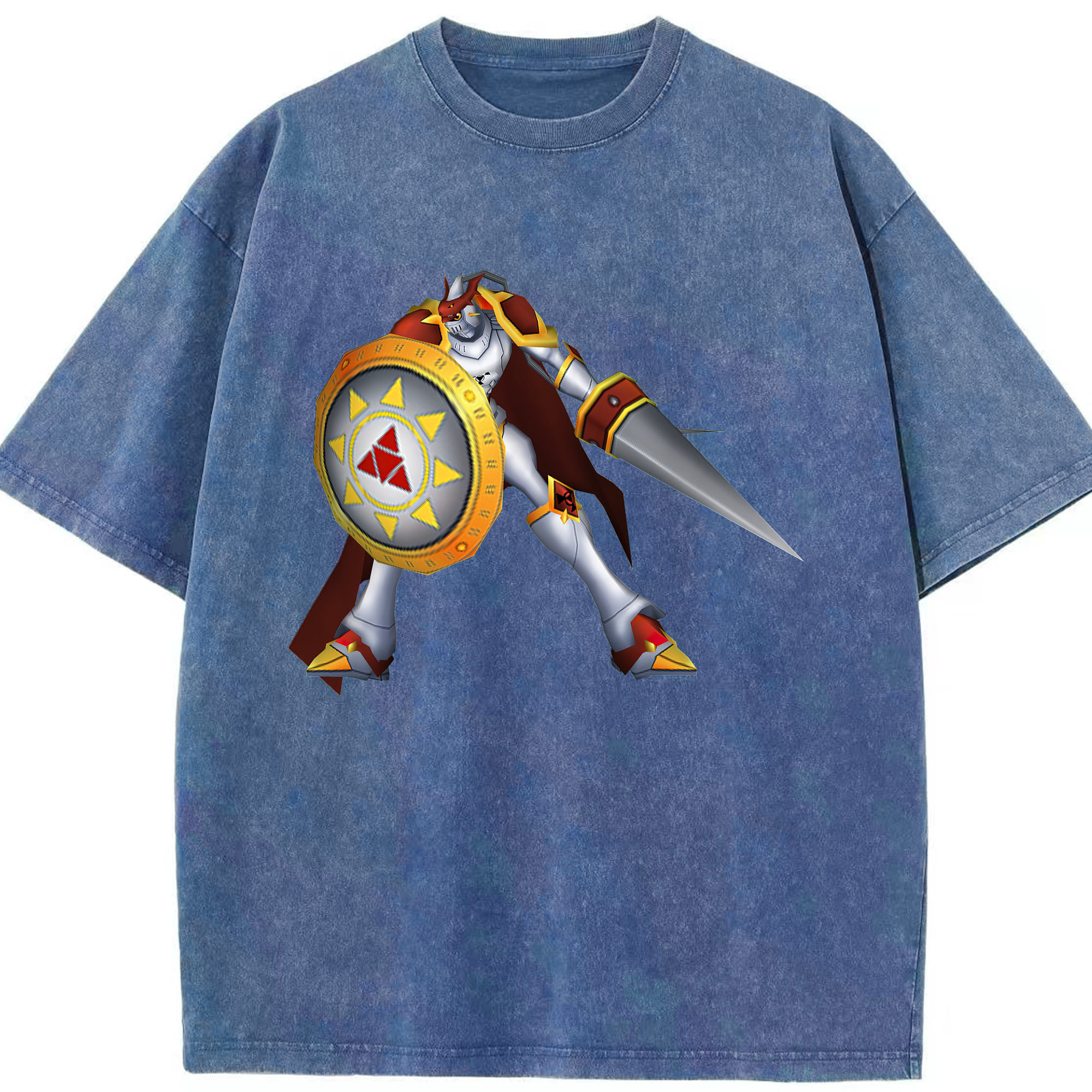 （画像用） Digimon デジタルモンスター/デジモン 綿100% ヴィンテージ風 半袖Tシャツ（フロントプリント）