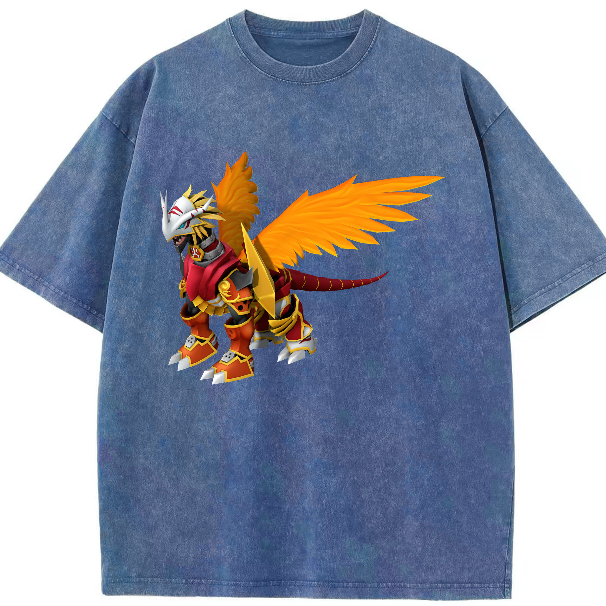 （画像用） Digimon デジタルモンスター/デジモン 綿100% ヴィンテージ風 半袖Tシャツ（フロントプリント）