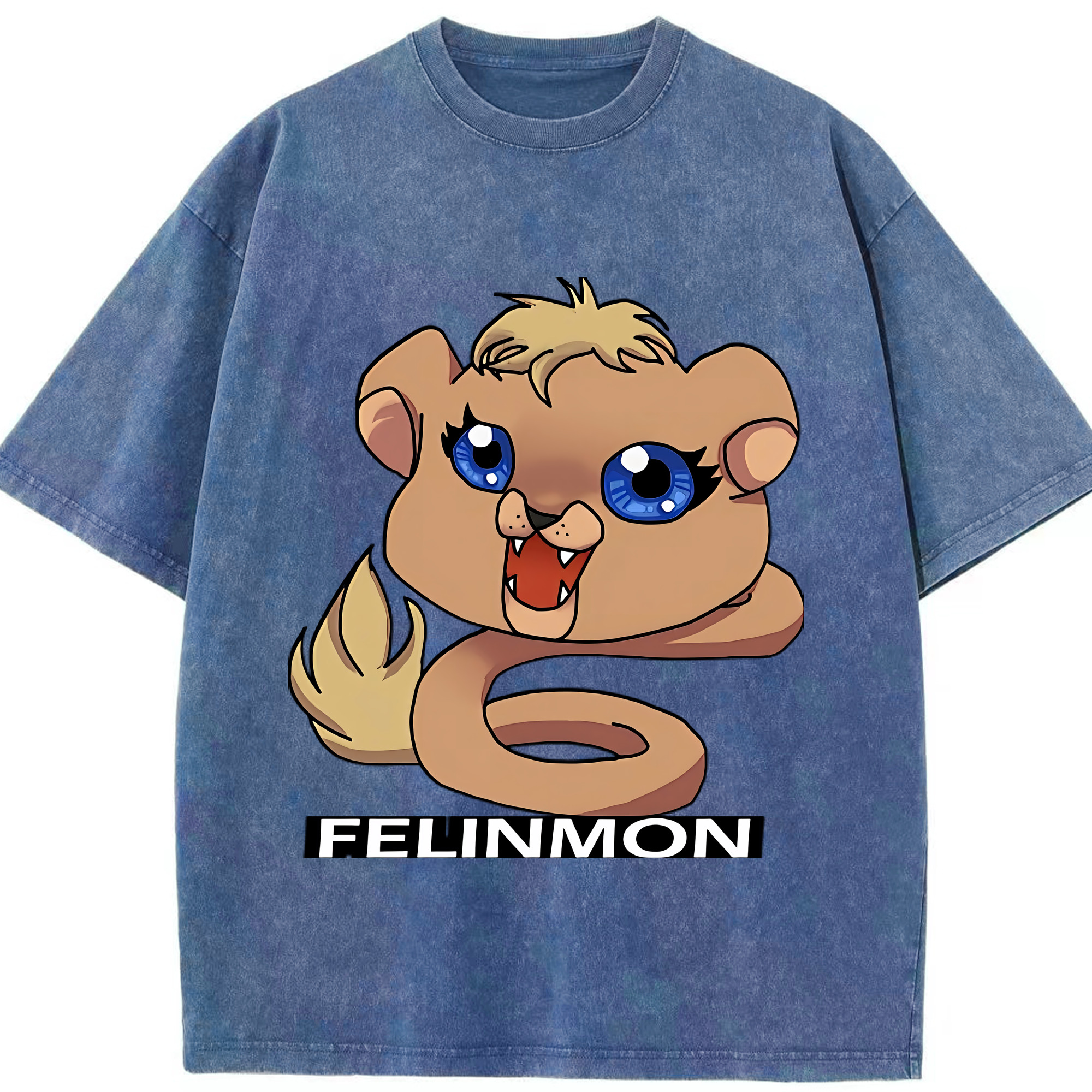 （画像用） Digimon デジタルモンスター/デジモン 綿100% ヴィンテージ風 半袖Tシャツ（フロントプリント）