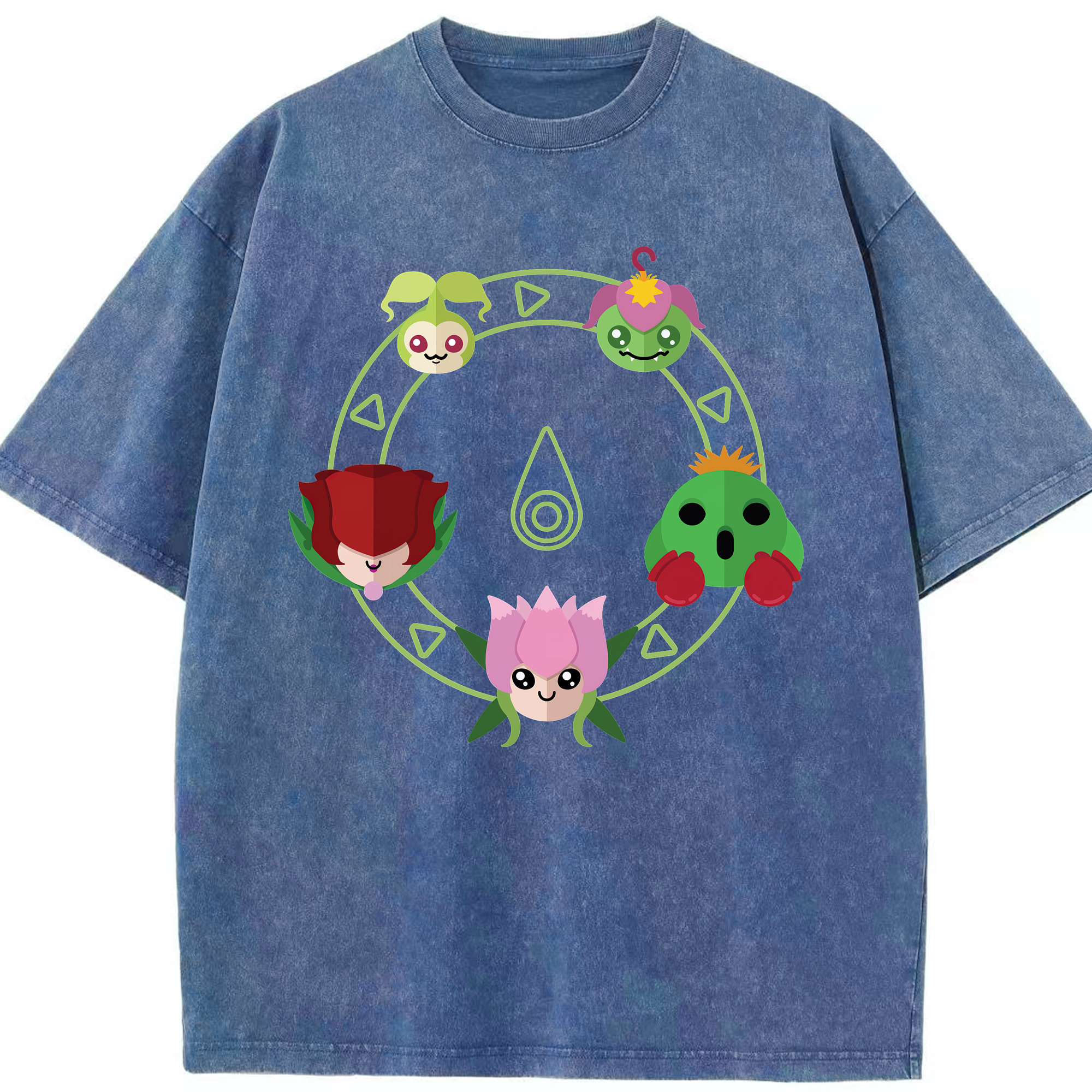 （画像用） Digimon デジタルモンスター/デジモン 綿100% ヴィンテージ風 半袖Tシャツ（フロントプリント）