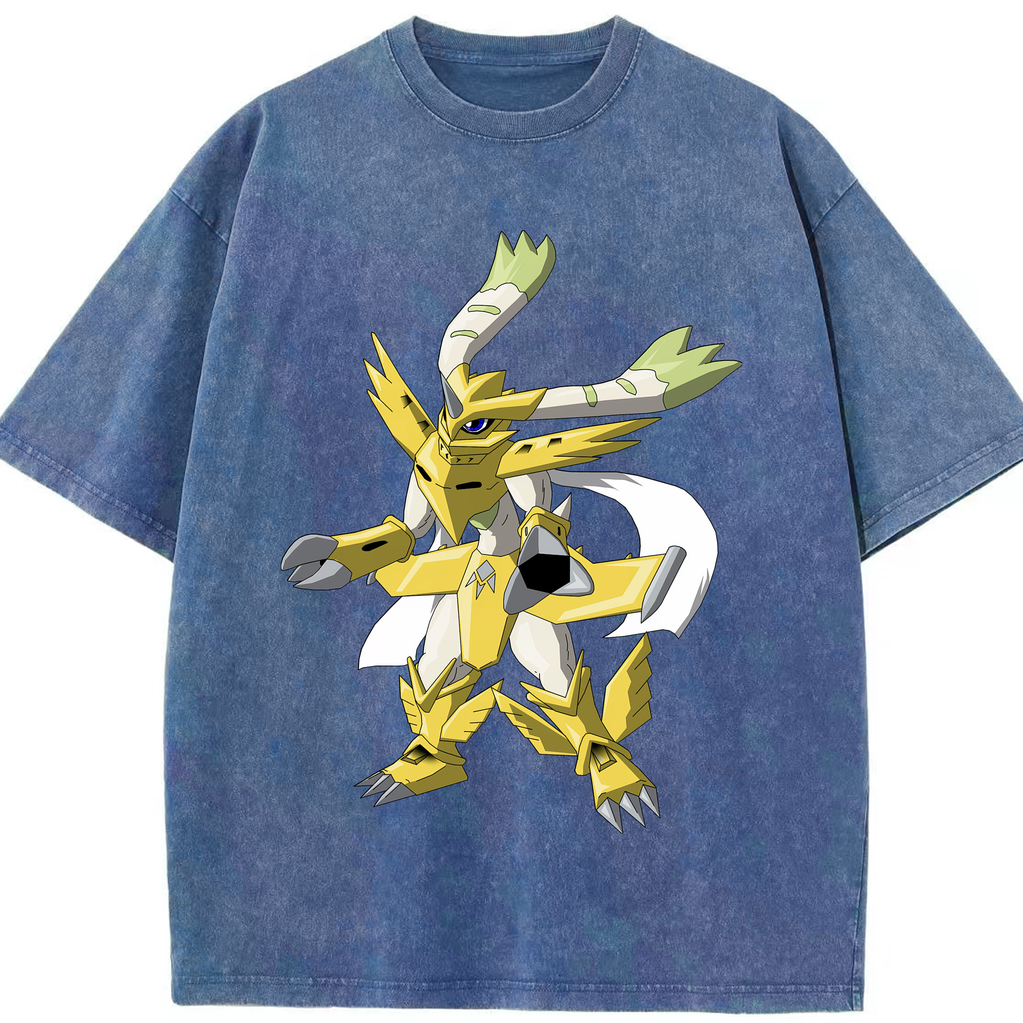 （画像用） Digimon デジタルモンスター/デジモン 綿100% ヴィンテージ風 半袖Tシャツ（フロントプリント）