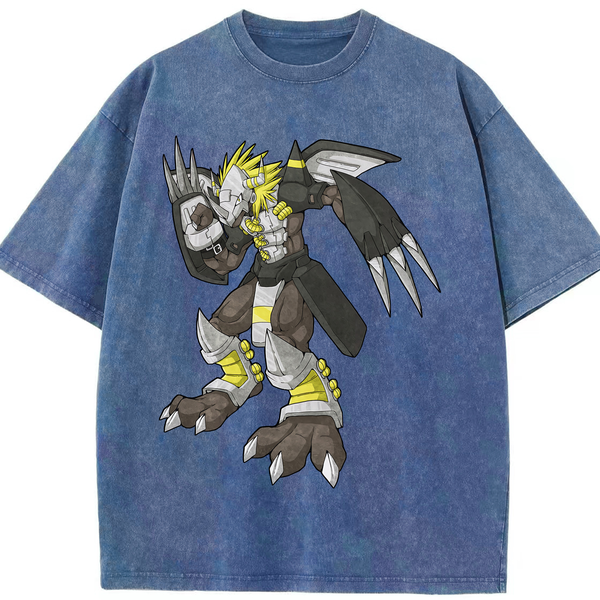 （画像用） Digimon デジタルモンスター/デジモン 綿100% ヴィンテージ風 半袖Tシャツ（フロントプリント）