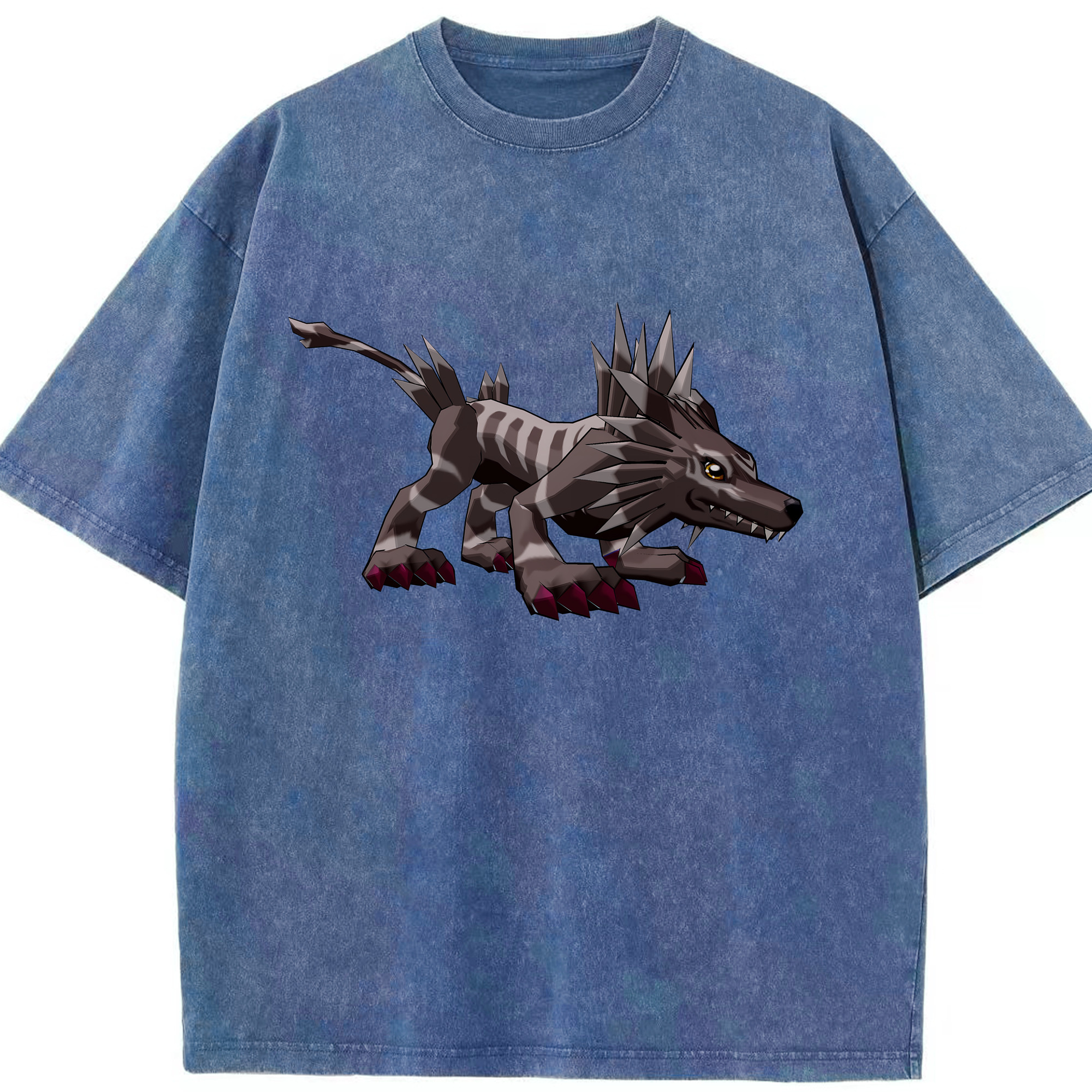 （画像用） Digimon デジタルモンスター/デジモン 綿100% ヴィンテージ風 半袖Tシャツ（フロントプリント）