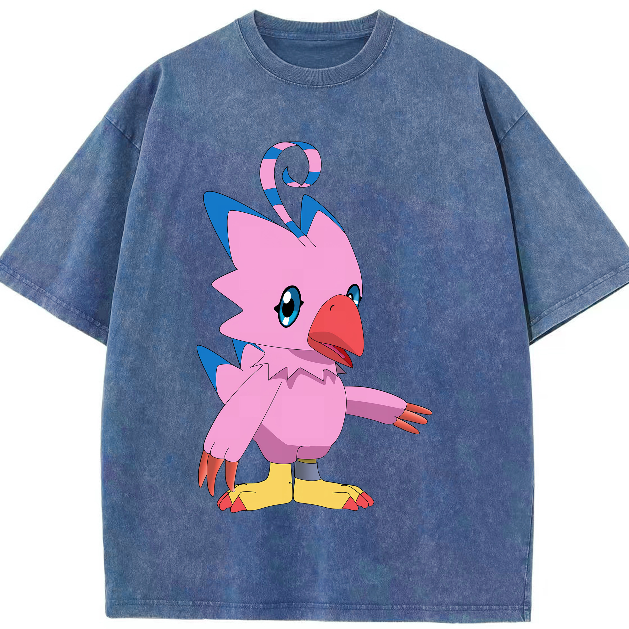 （画像用） Digimon デジタルモンスター/デジモン 綿100% ヴィンテージ風 半袖Tシャツ（フロントプリント）