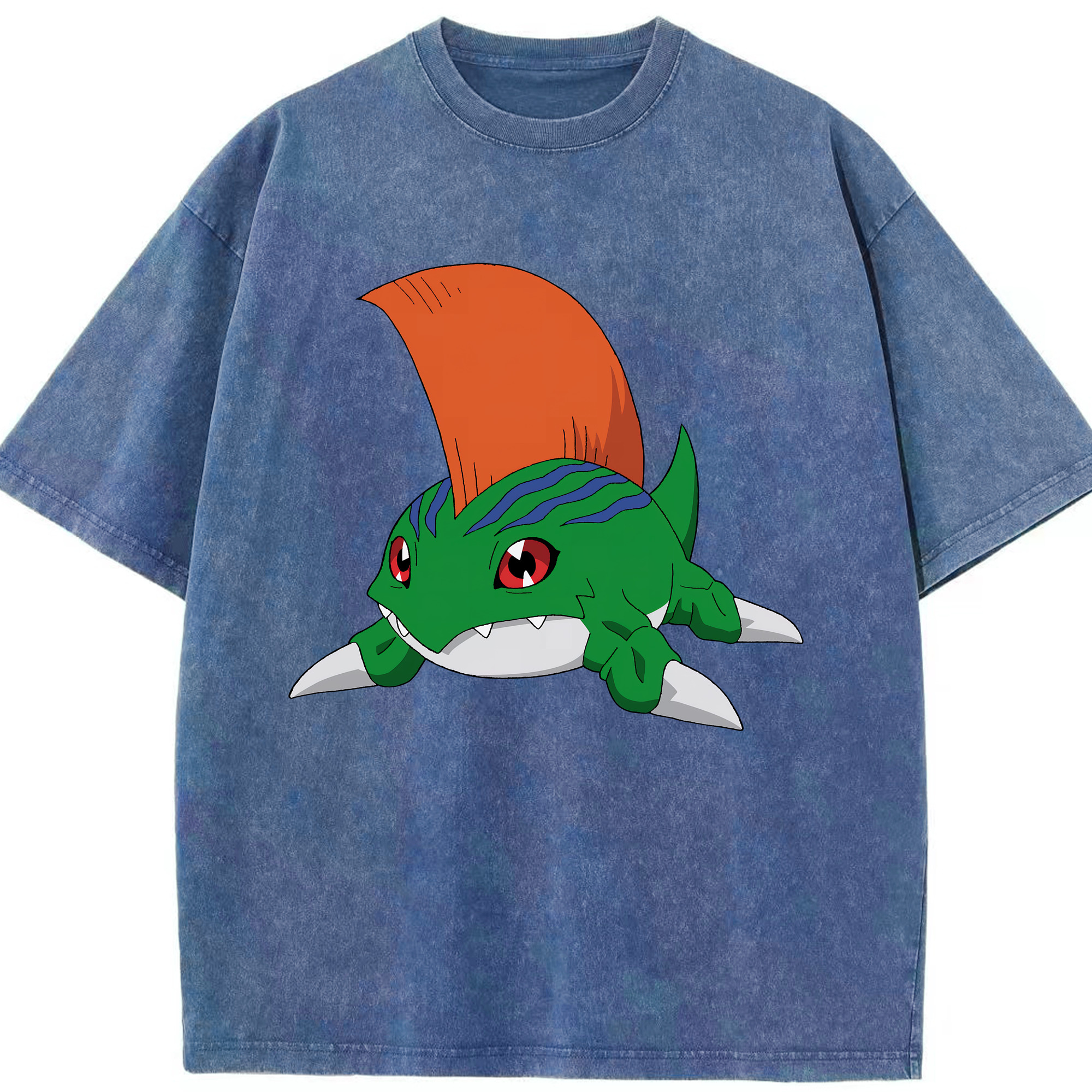 （画像用） Digimon デジタルモンスター/デジモン 綿100% ヴィンテージ風 半袖Tシャツ（フロントプリント）