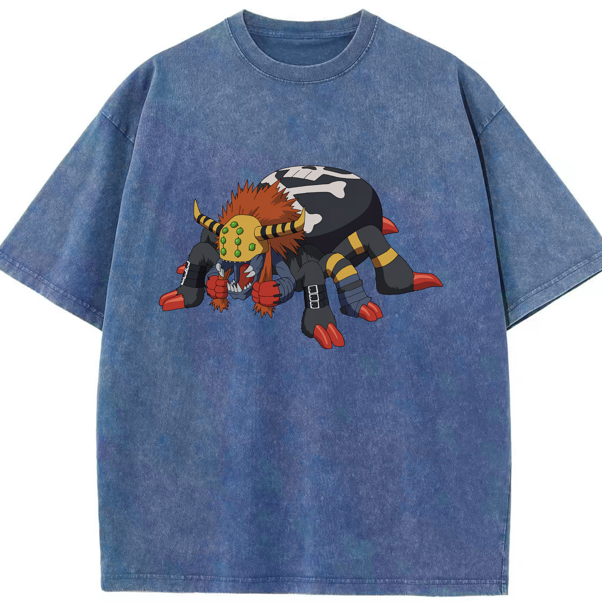 （画像用） Digimon デジタルモンスター/デジモン 綿100% ヴィンテージ風 半袖Tシャツ（フロントプリント）
