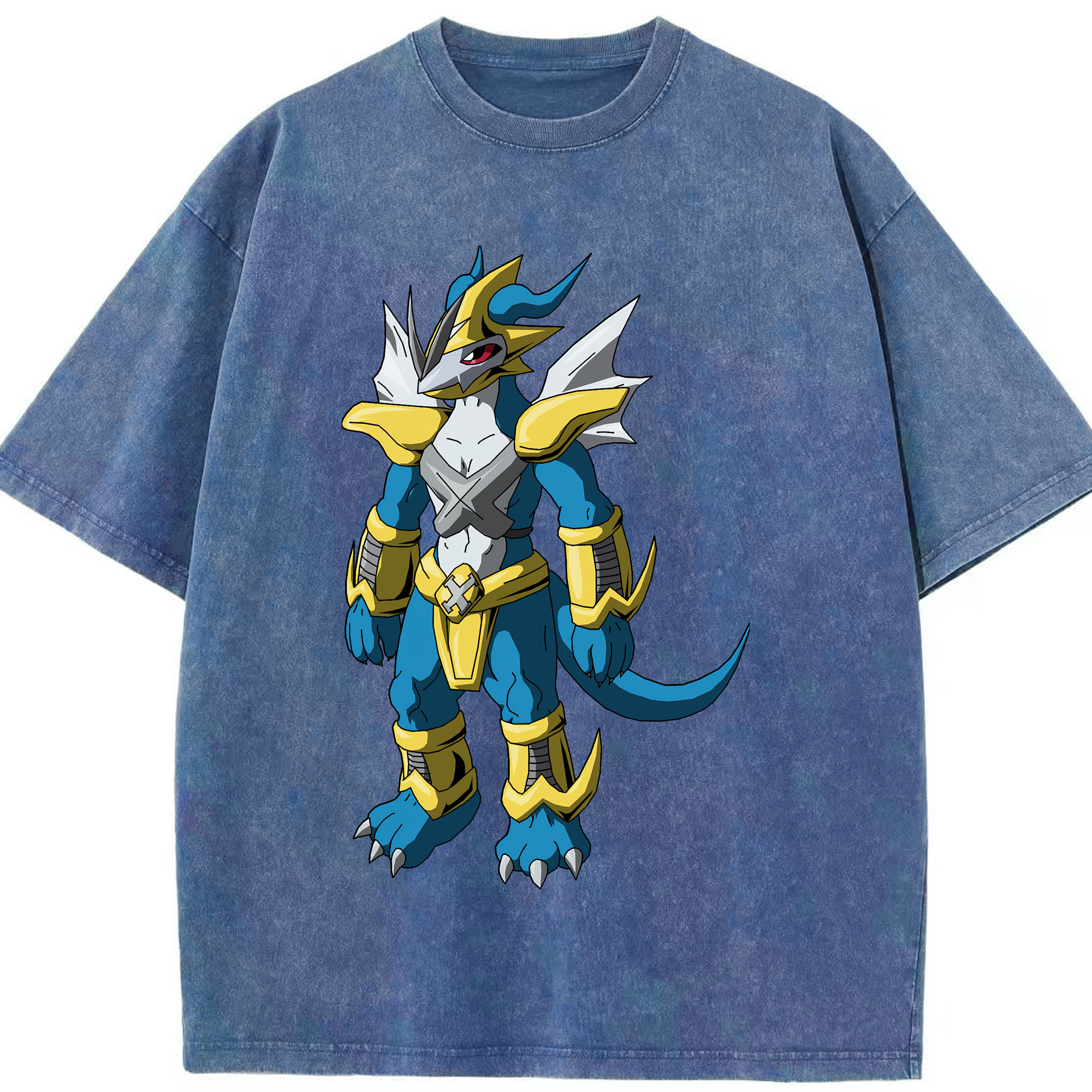 （画像用） Digimon デジタルモンスター/デジモン 綿100% ヴィンテージ風 半袖Tシャツ（フロントプリント）